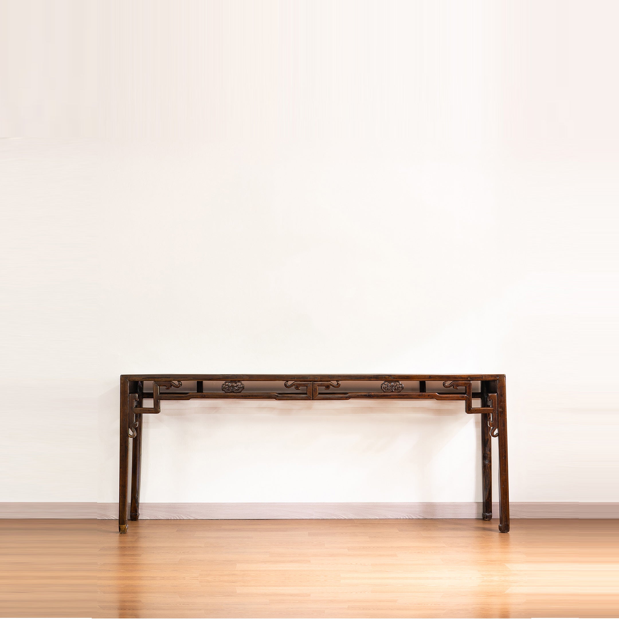 Antique Lotus Console Table