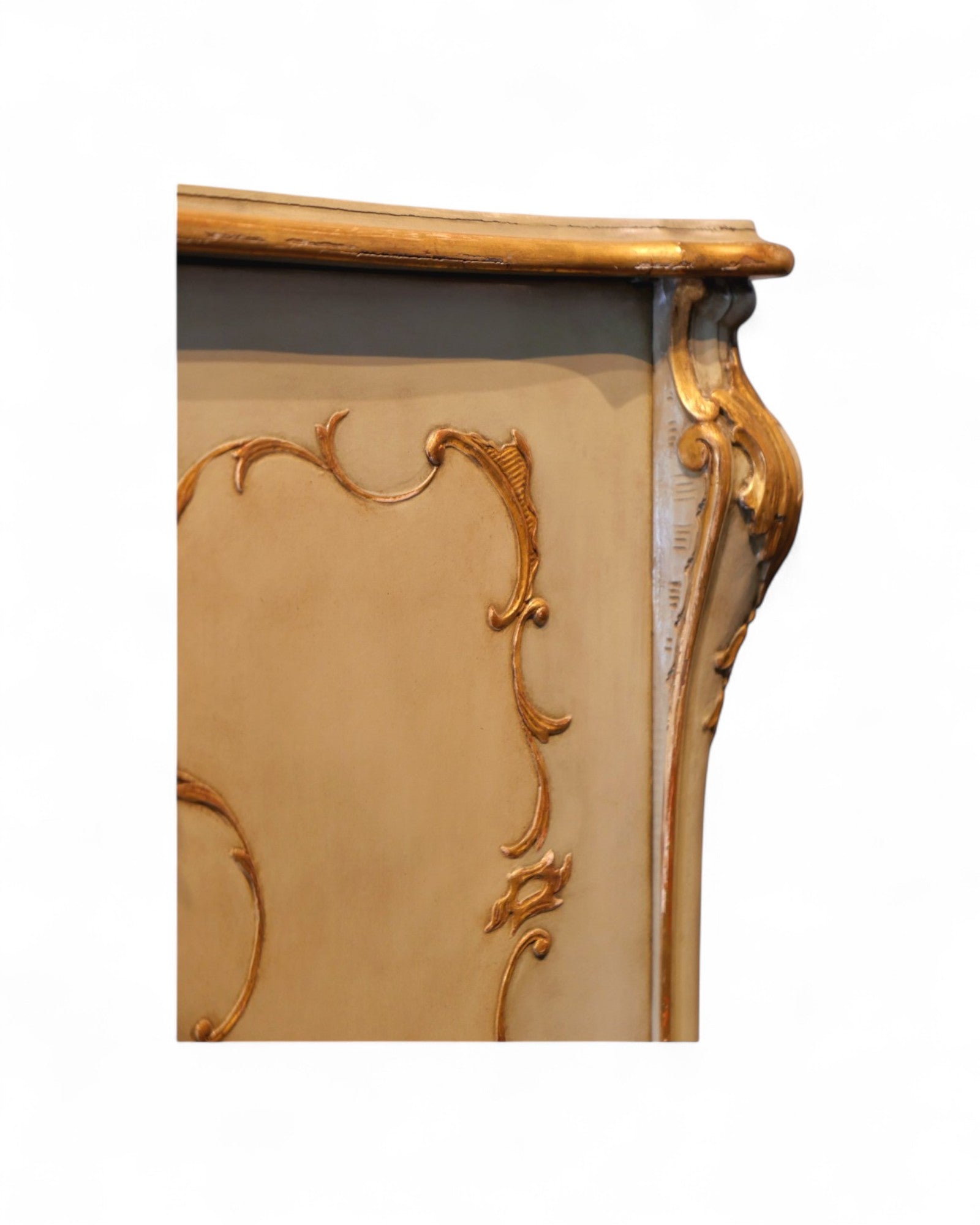 Rare Venetian Lacquered & Parcel-Gilt Commode