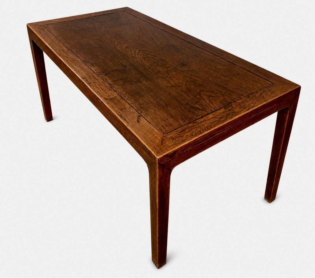 Qing Dynasty Lacquered Elm Wood Dining Table