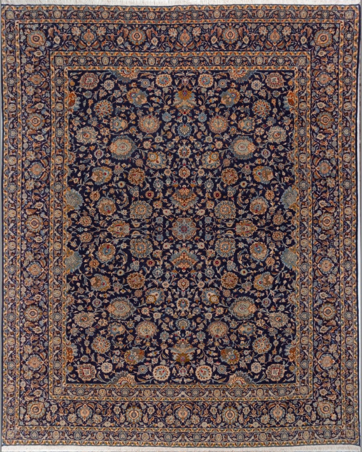 Vintage Manchester Kashan Persian Carpet | 400 x 320 cm - Surround Living - 2