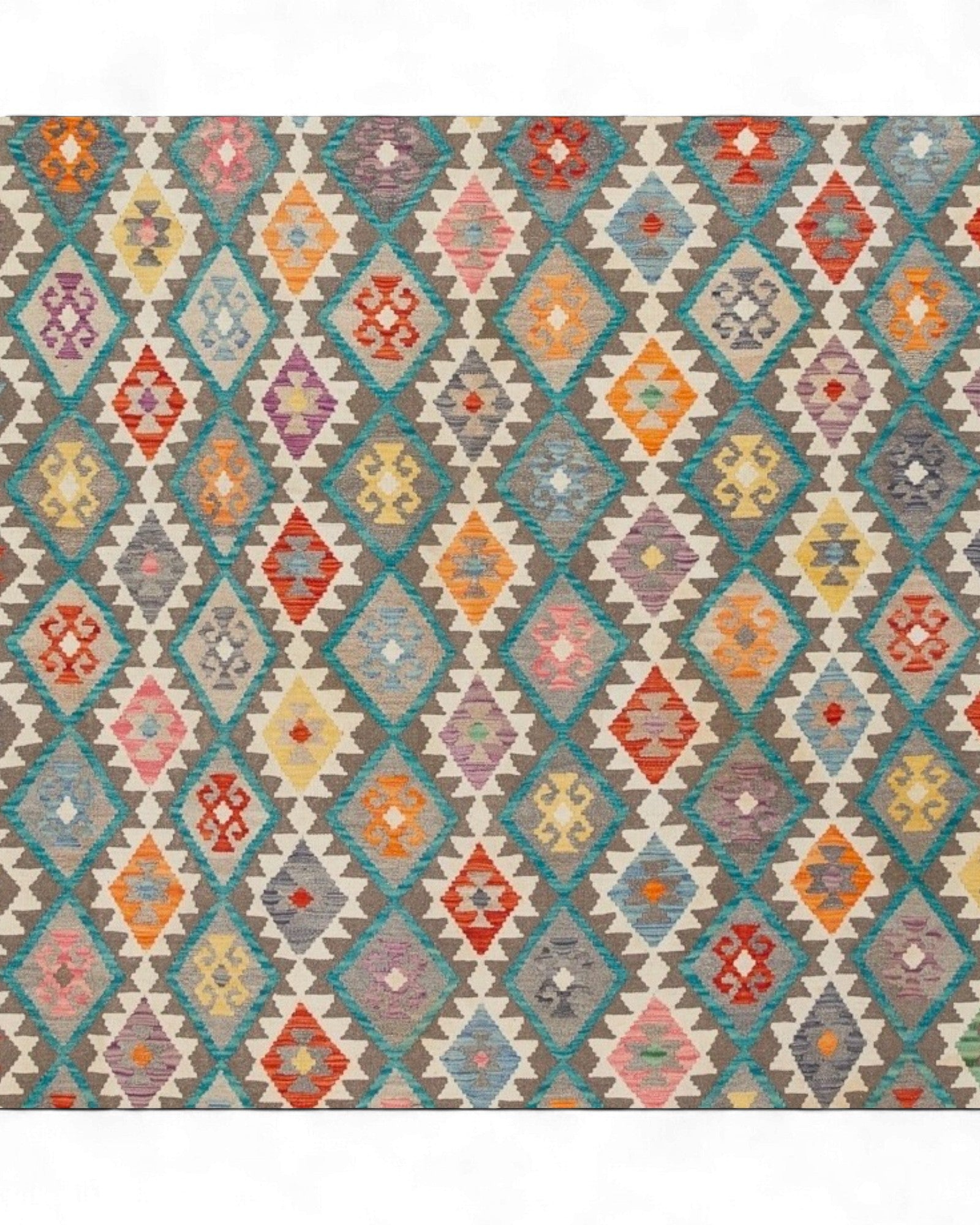 Vintage Kilim Carpet Rug – Geometric Tribal Design, Persia / Afghanistan | 250 x 300cm