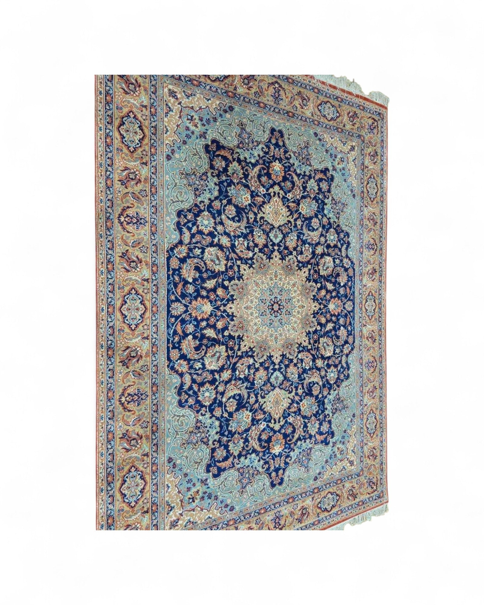 Belgian Sky Blue Medallion Rug | 200 x 300cm