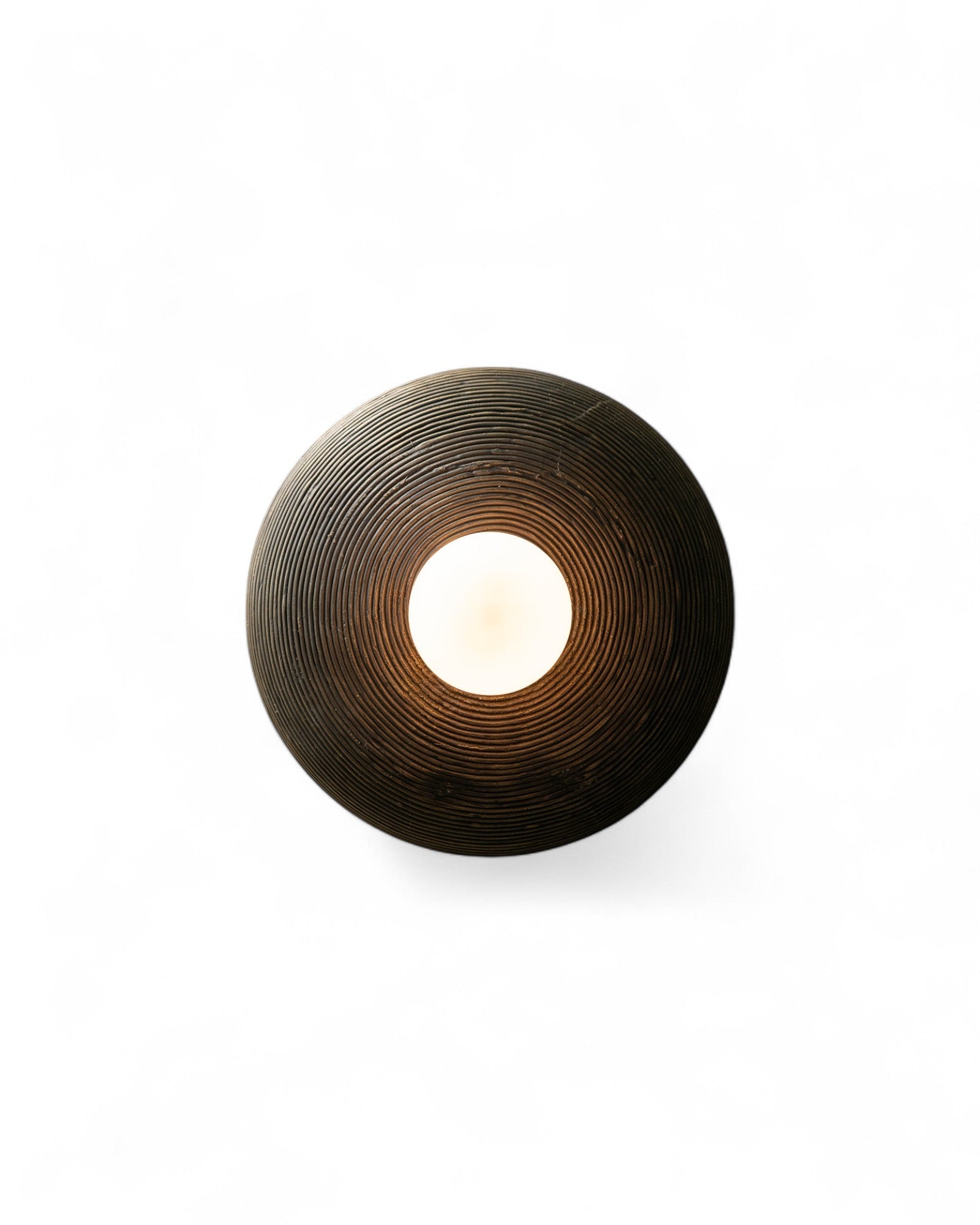 Ban Pa Ao Convex Sconce - Coiled Heavy Antique