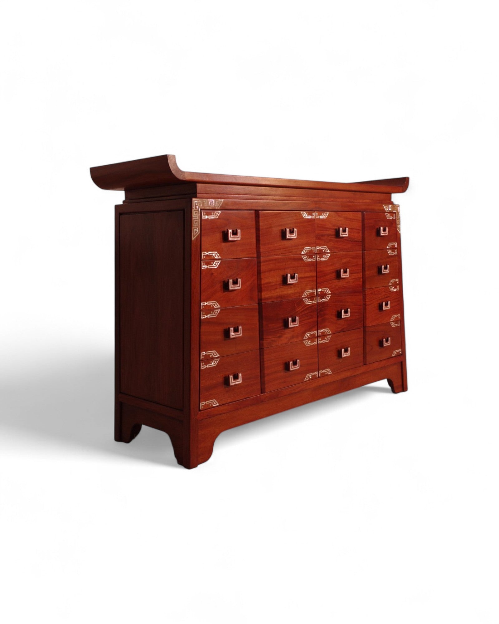 Ming-Style Reproduction Large Sideboard with Pearl Inlay