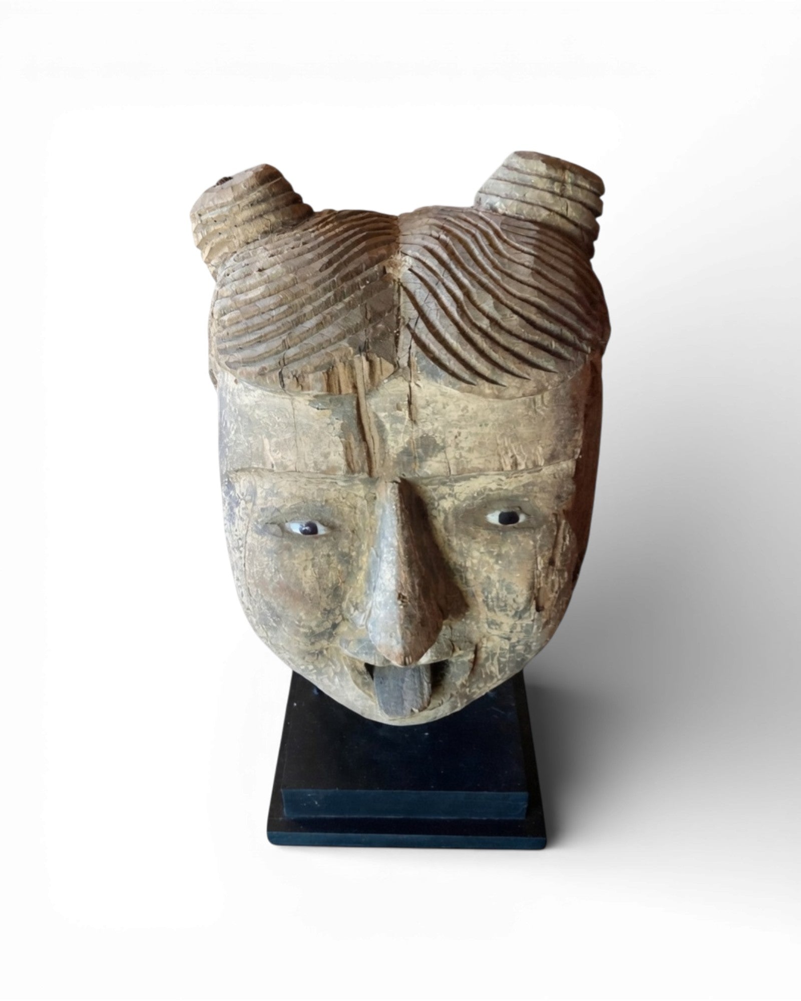 Burmese Wooden Marionette Puppet Head (Female Character) - Surround Living - 6