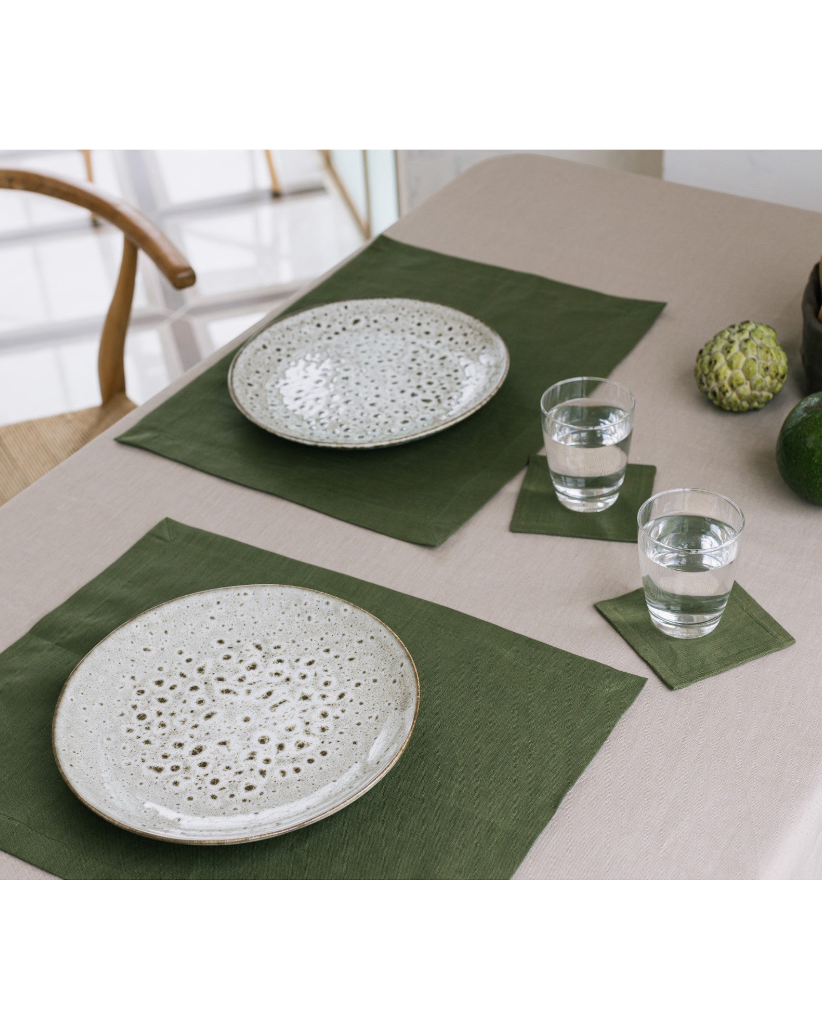 Classic Linen Coaster - Set of 4