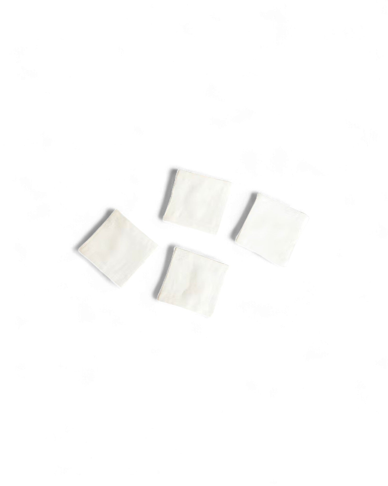 Off white Classic Linen Coaster - Set of 4