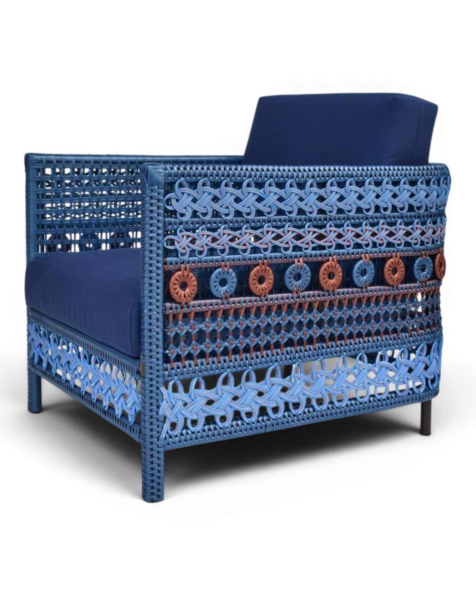Roy - Rieng Armchair - Blue / Copper - Surround Living - 4