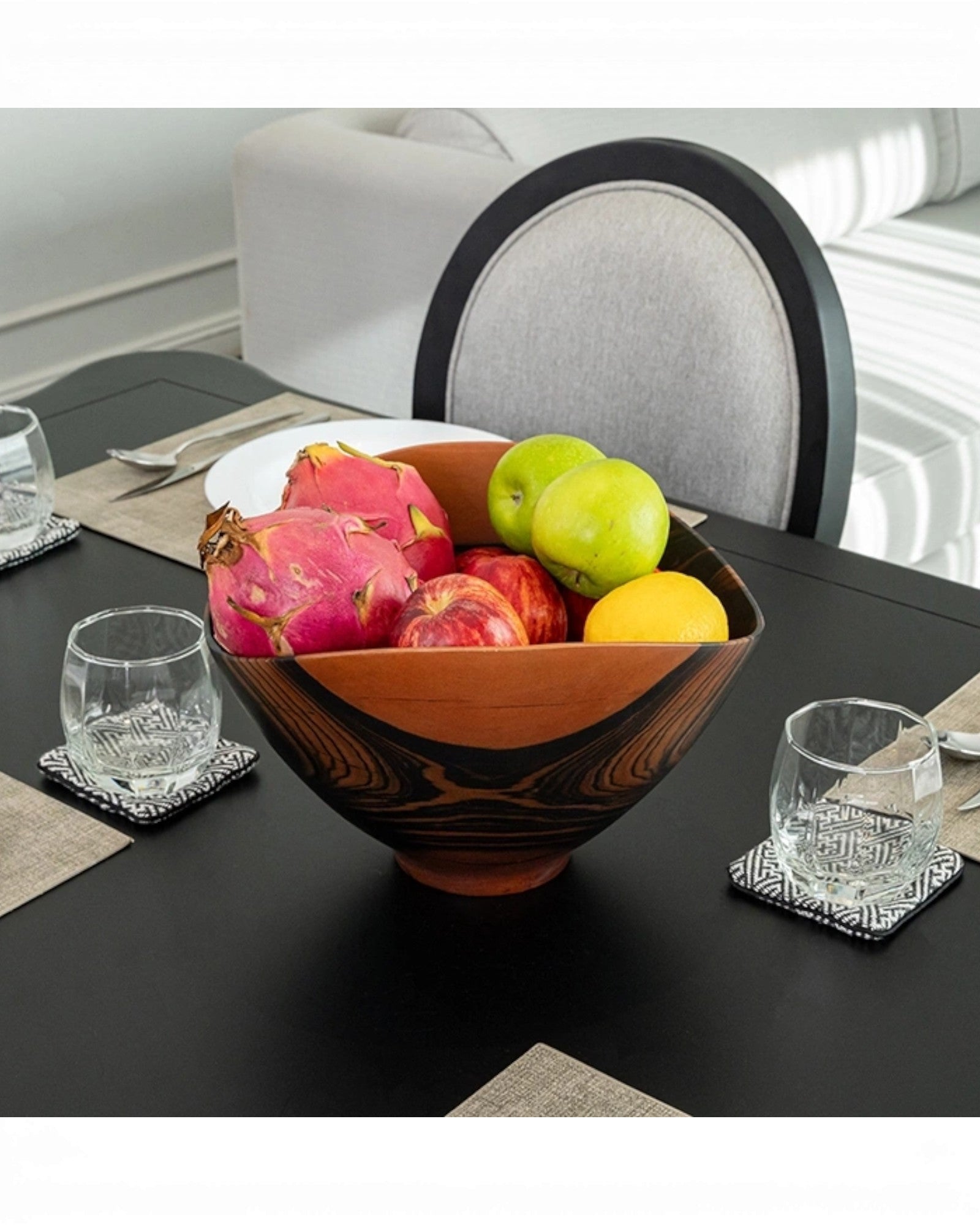Lilac Bowl - Black & Red Ebony - Surround Living - 15