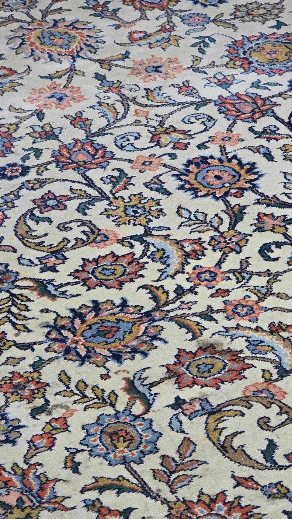 Belgian Ivory Floral Field Rug