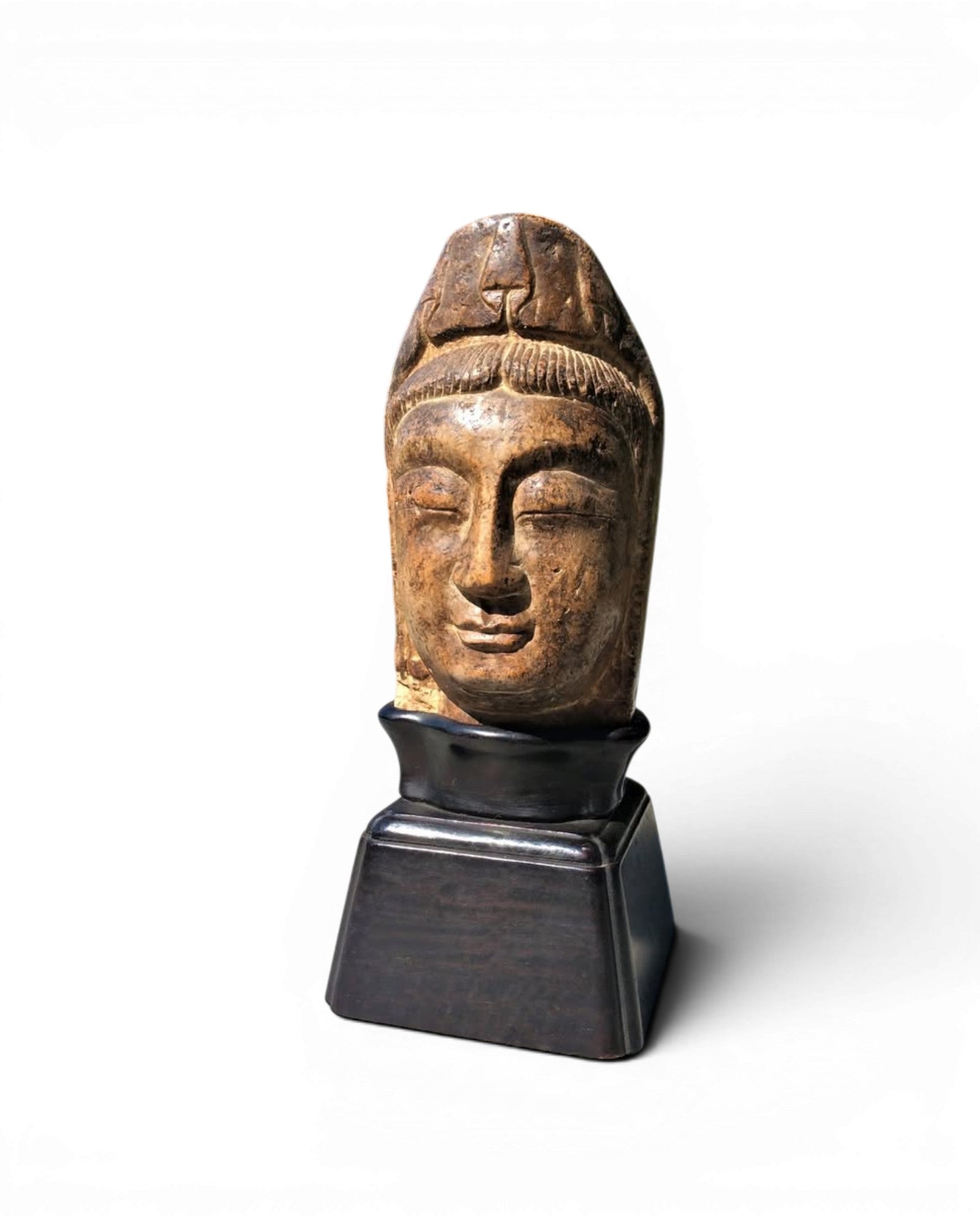 HEAD OF GUANYIN. Soap Stone