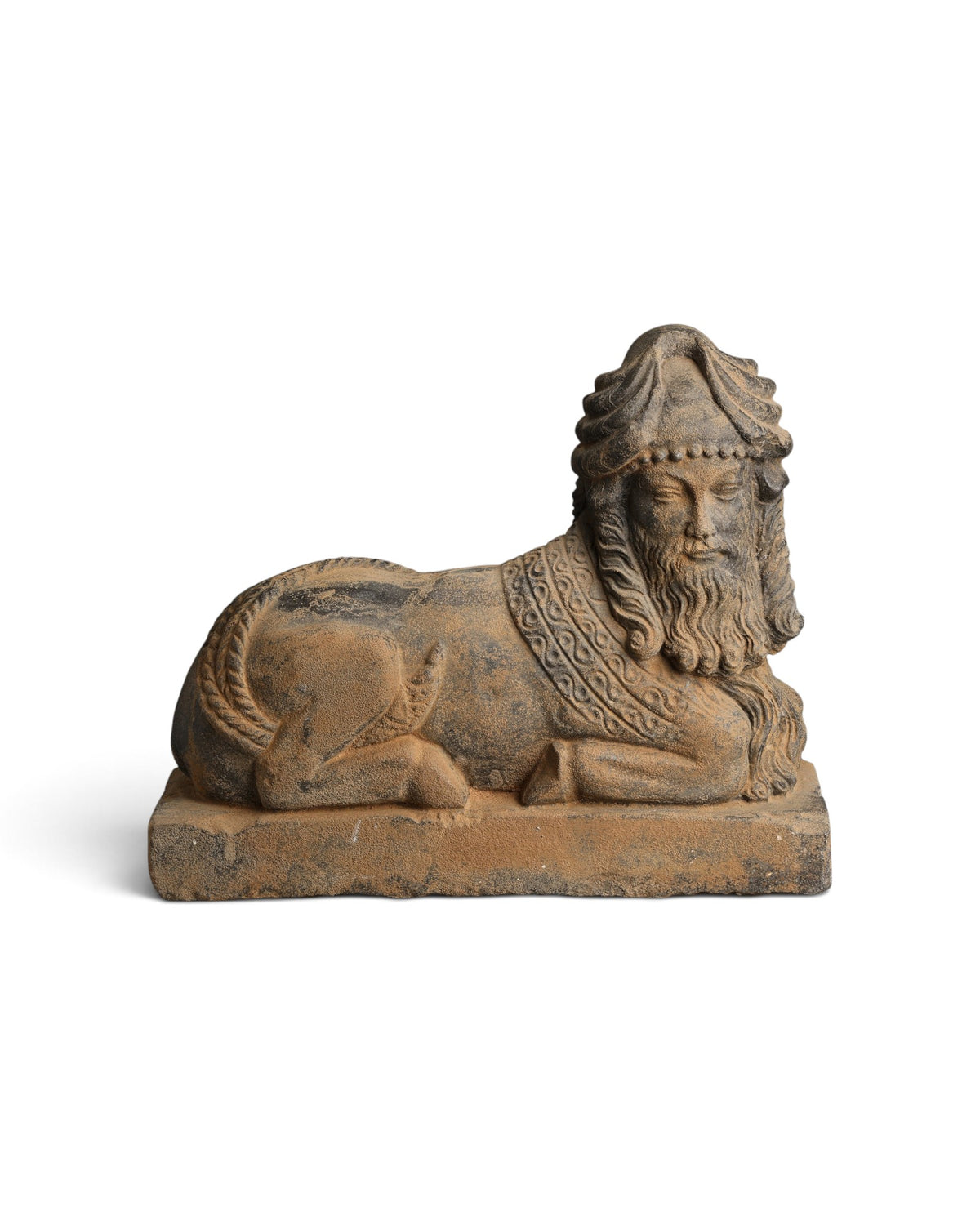 Mesopotamian Assyrian Art Androcephalous Bull Stone Statue