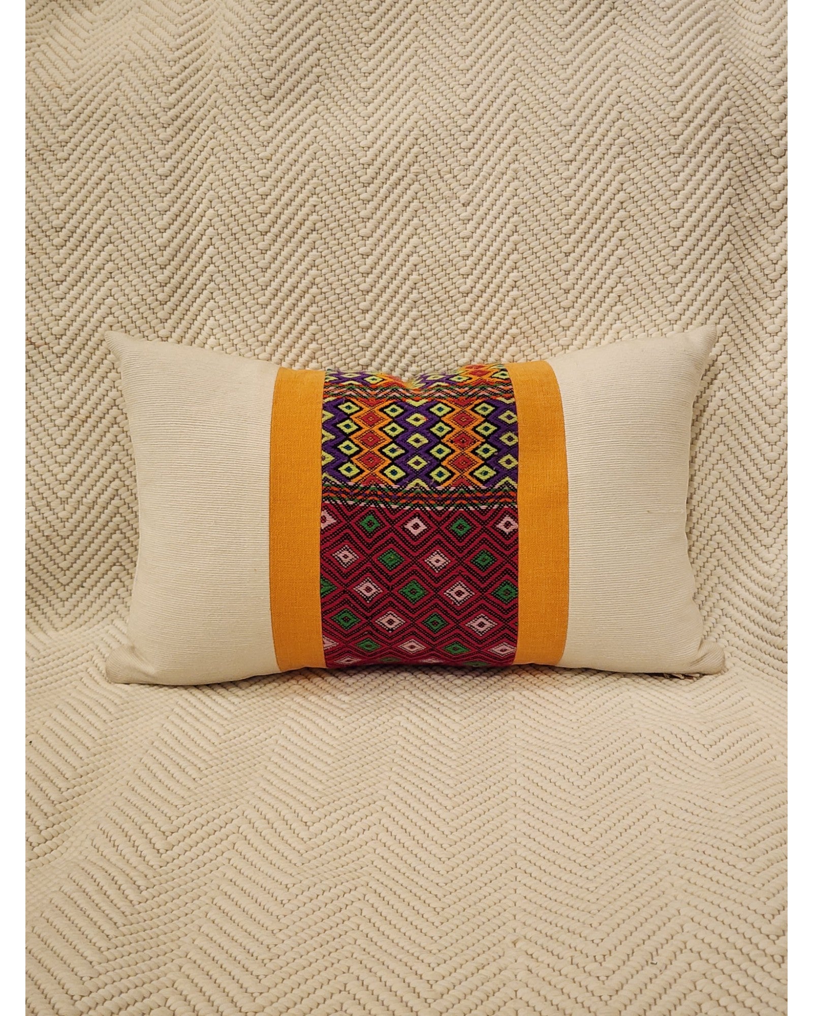 Chiang Mai Threads Lumbar Cushion - Cream