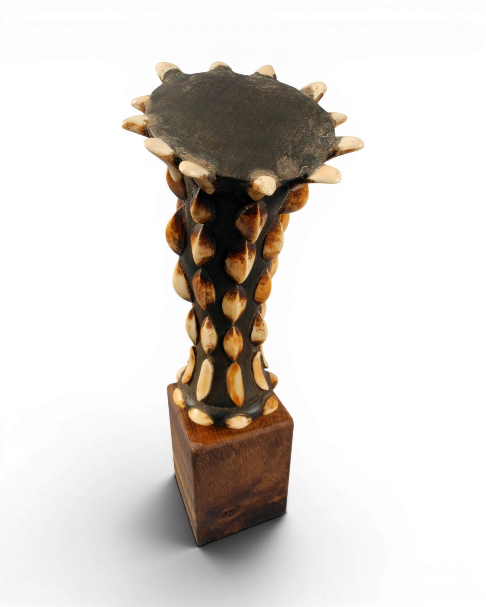 Balinese Kris Handle in Ebony Wood with Ivory Inlay - Surround Living - 4