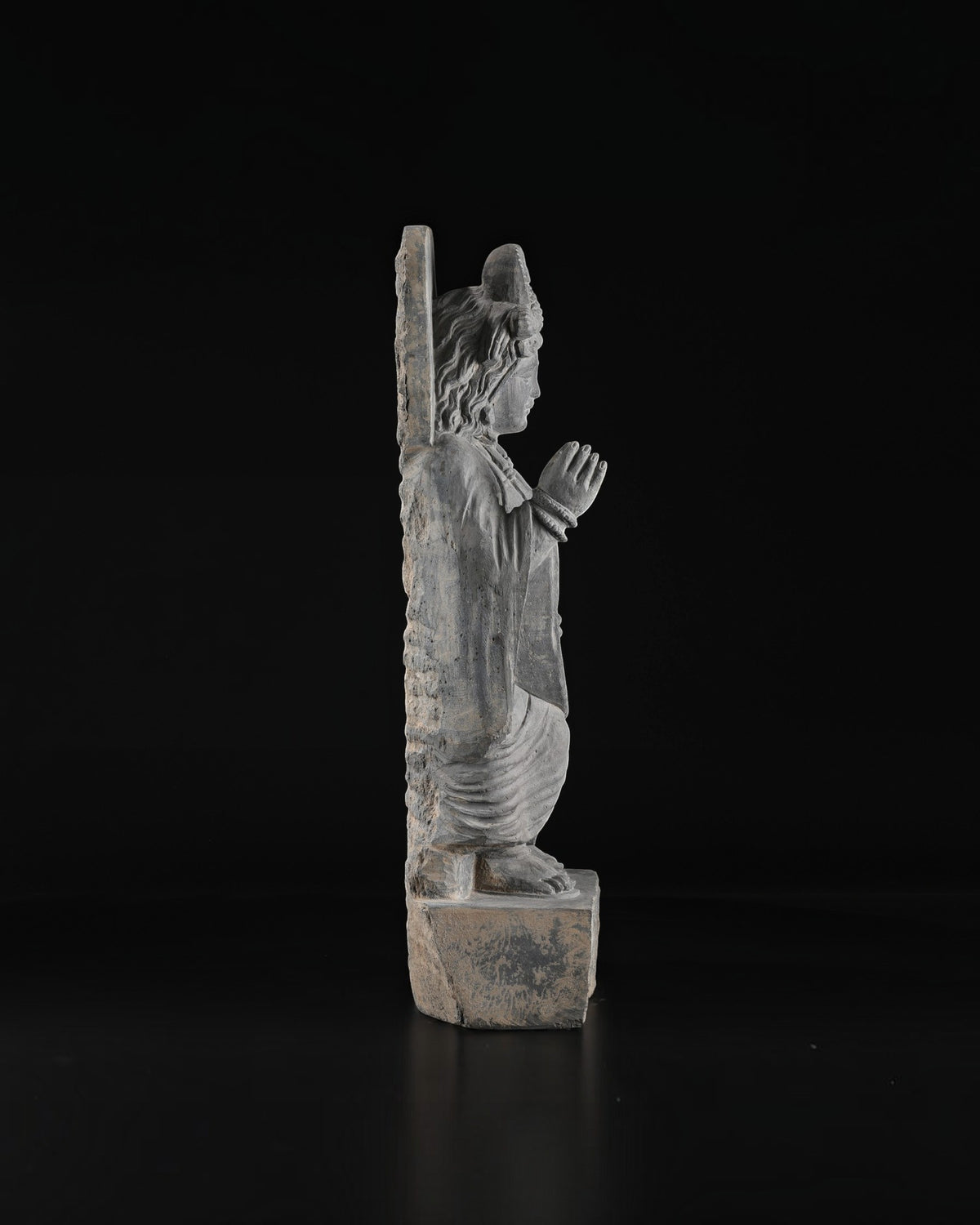 Gandharan Sculpture of a Standing Bodhisattva Maitreya