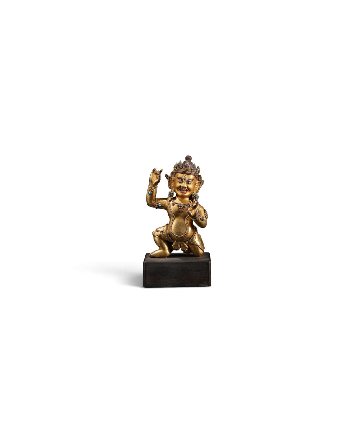 Ancient Himalayan Tibetan Buddhist Bronze Sculpture of Mahakala