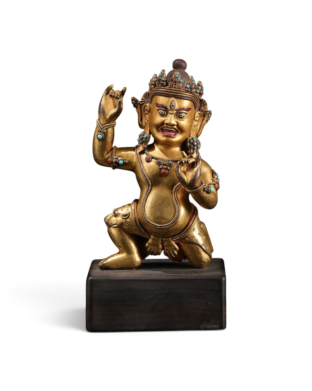 Ancient Himalayan Tibetan Buddhist Bronze Sculpture of Mahakala