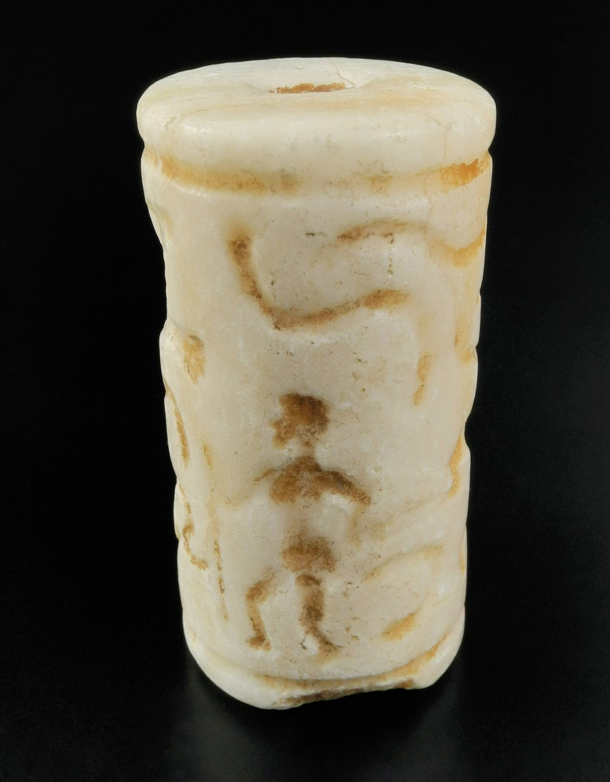 Ancient Bactrian Alabaster Cylinder Seal - Surround Living - 4