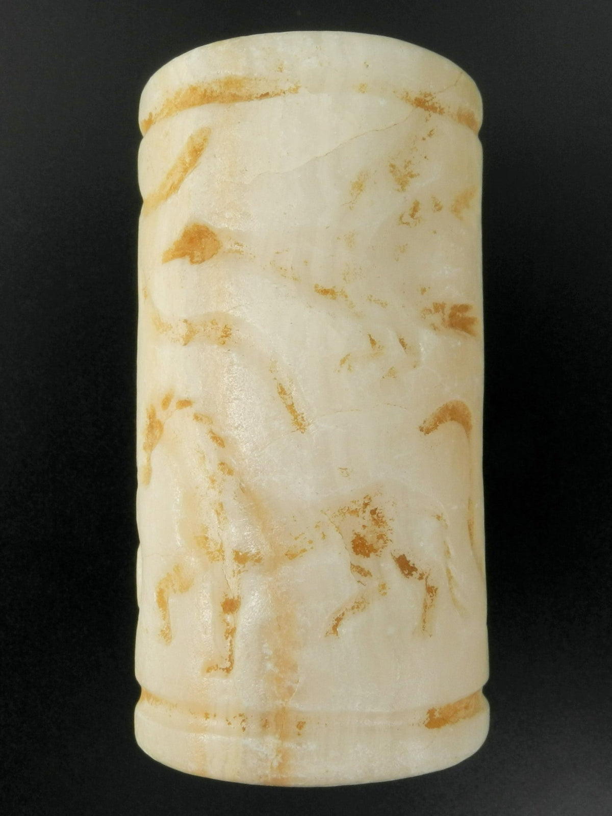 Ancient Bactrian Alabaster Cylinder Seal - Surround Living - 6