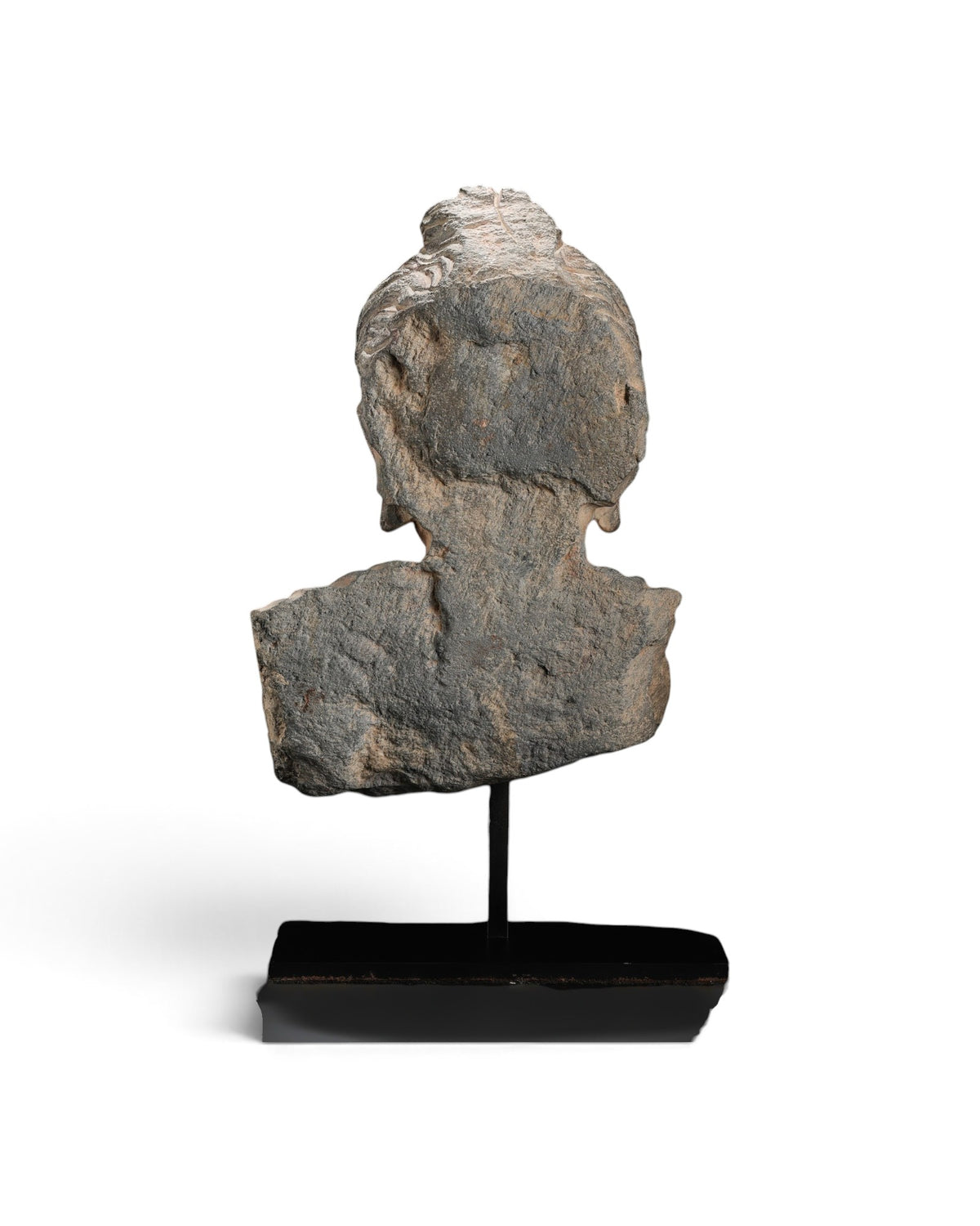 Schist Stone Bust of the Gandhara Buddha