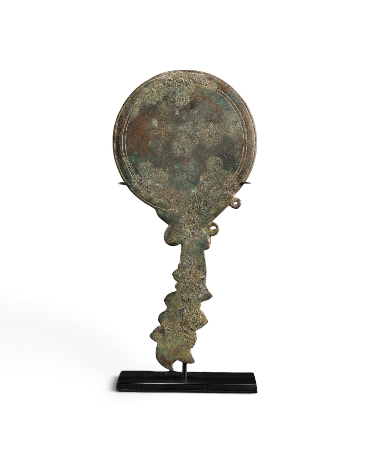 Old Himalayan Bronze Mirror Antiquities Pala Art