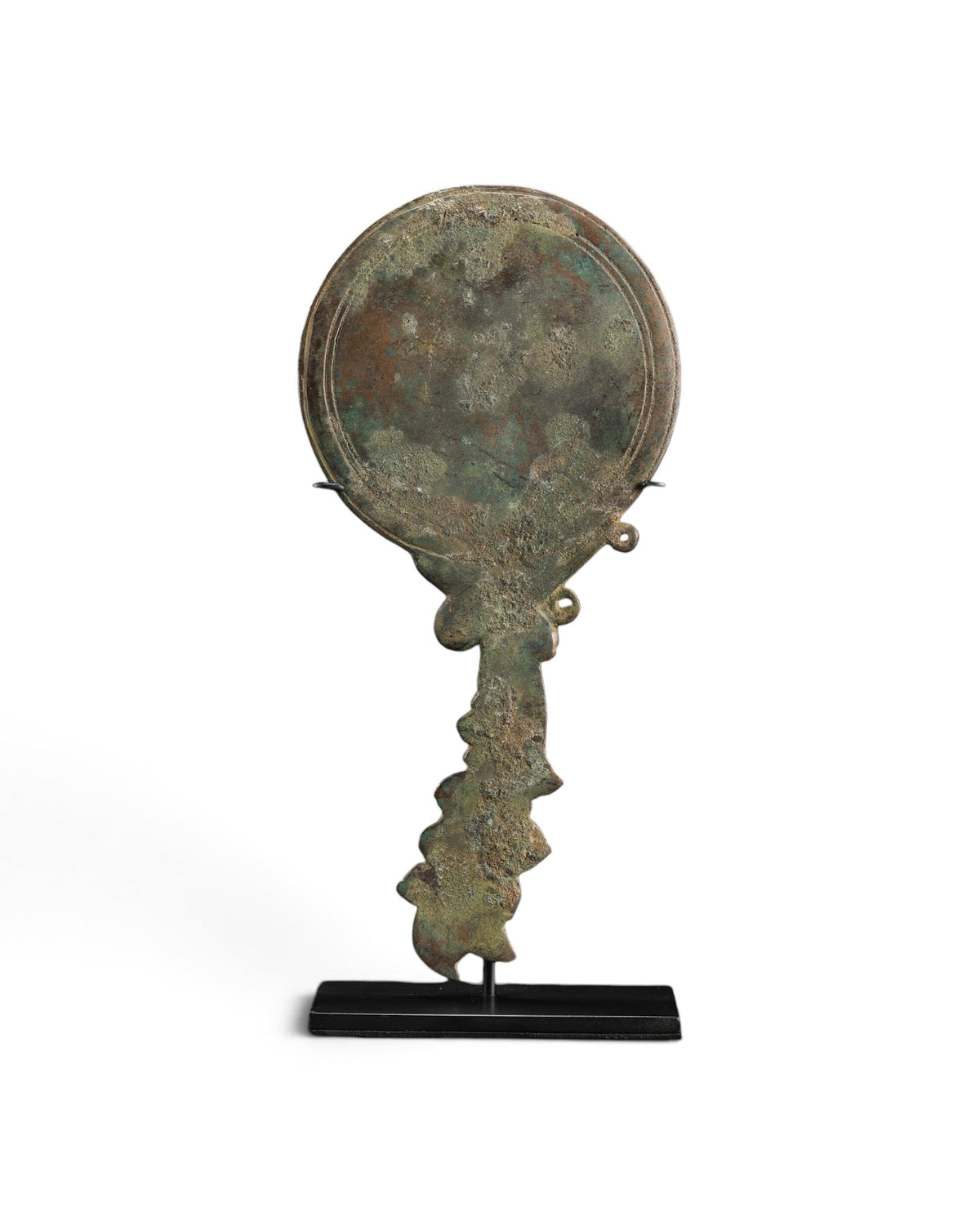 Old Himalayan Bronze Mirror Antiquities Pala Art