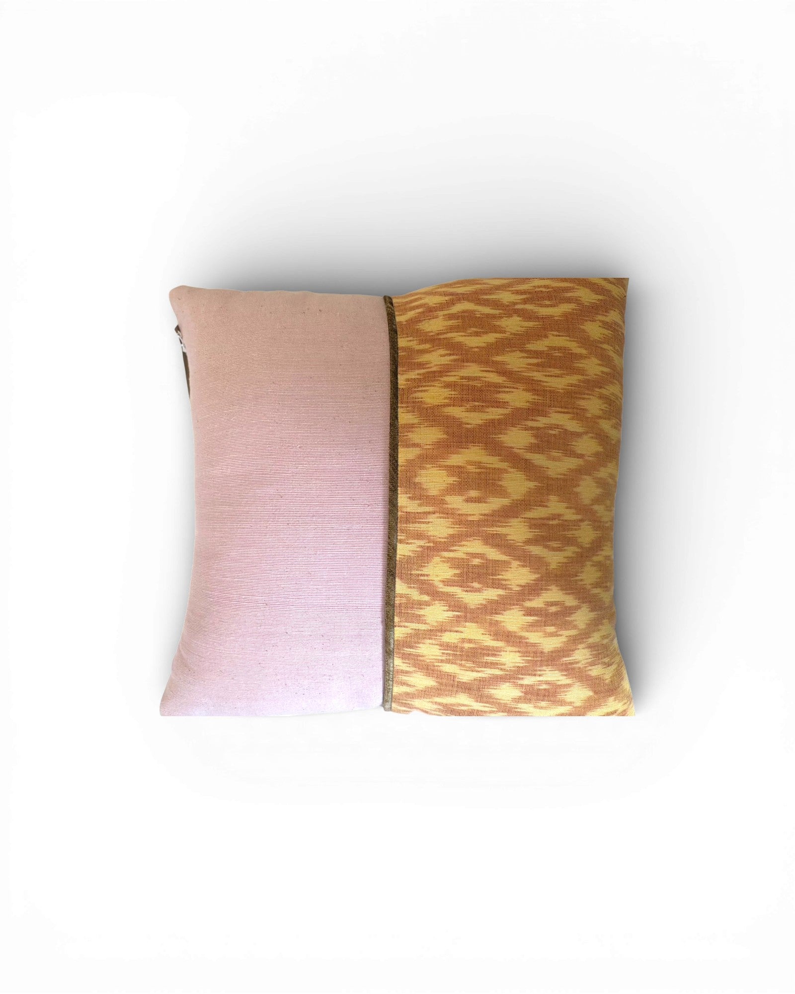 Ikat Textile Accent Cushion - Pink & Beige - Surround Living - 1