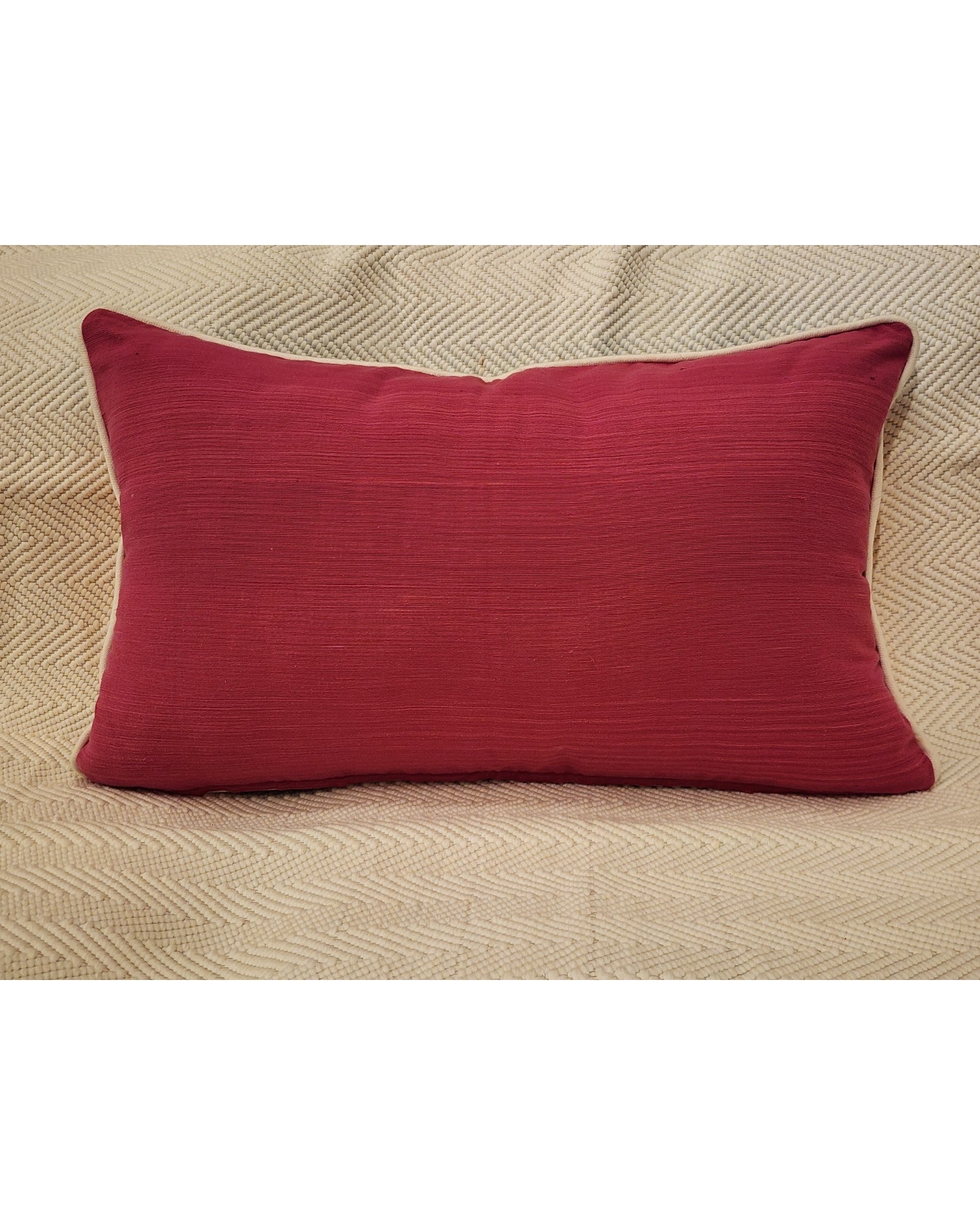 Heritage Khit Diamond Cushion - Orange & Blue