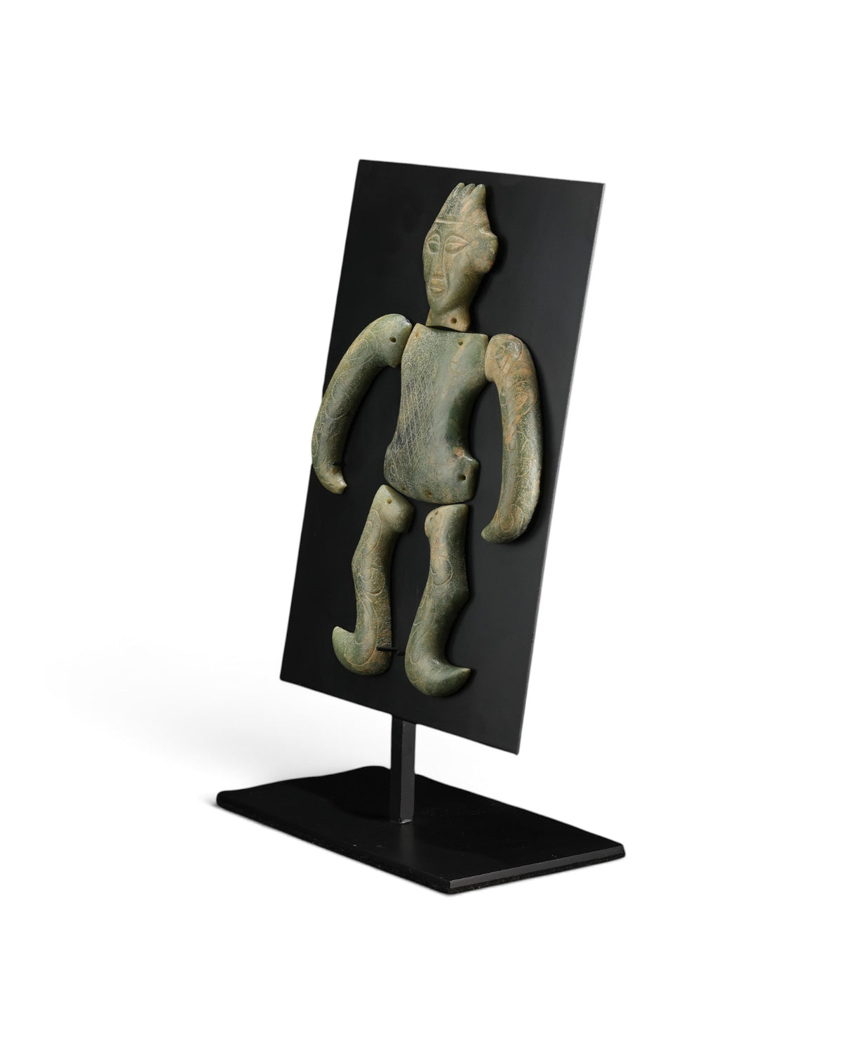 Carved Jade Stone Anthropomorphic Effigy Figure