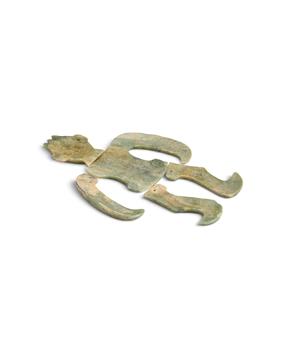 Carved Jade Stone Anthropomorphic Effigy Figure
