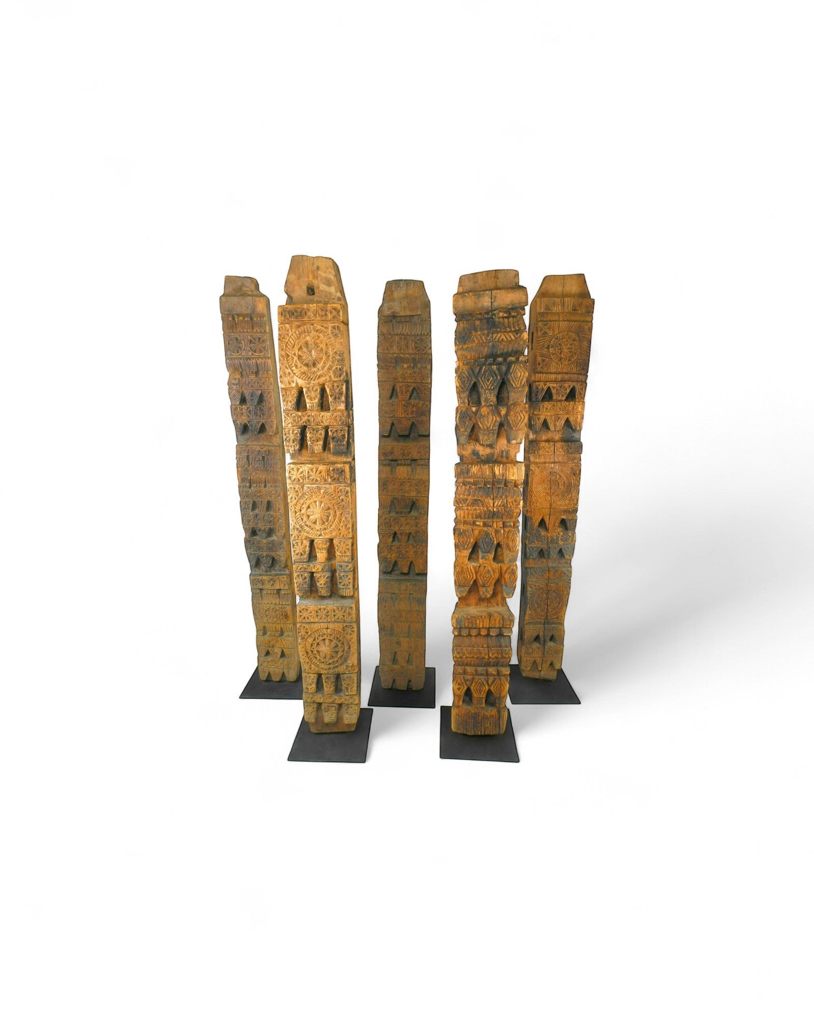 Nuristan Architectural Cedar Columns - Set of 5