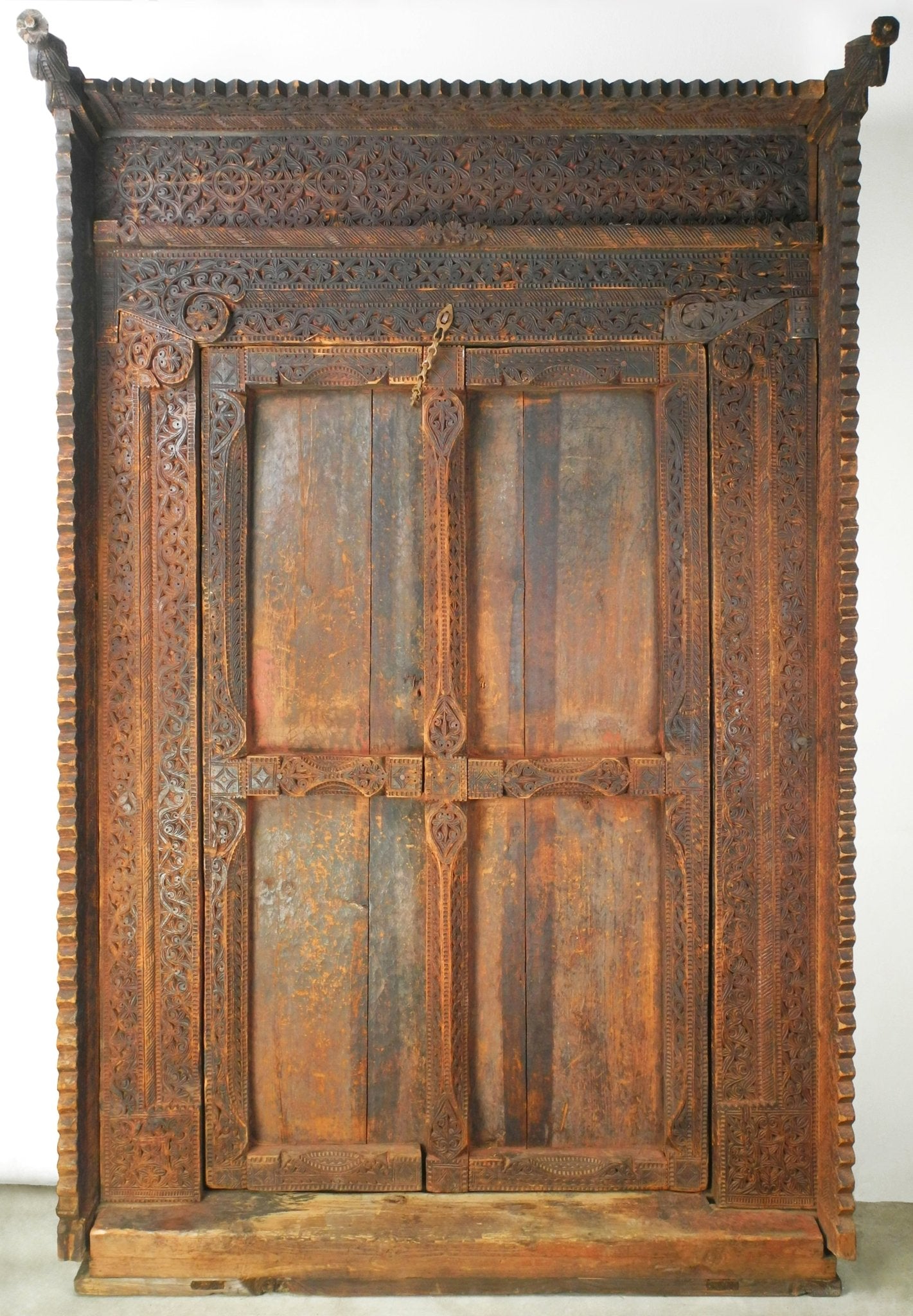 Carved Cedar Door By Master Carpenter Mohammad Jan — Swat Valley - Surround Living - 12