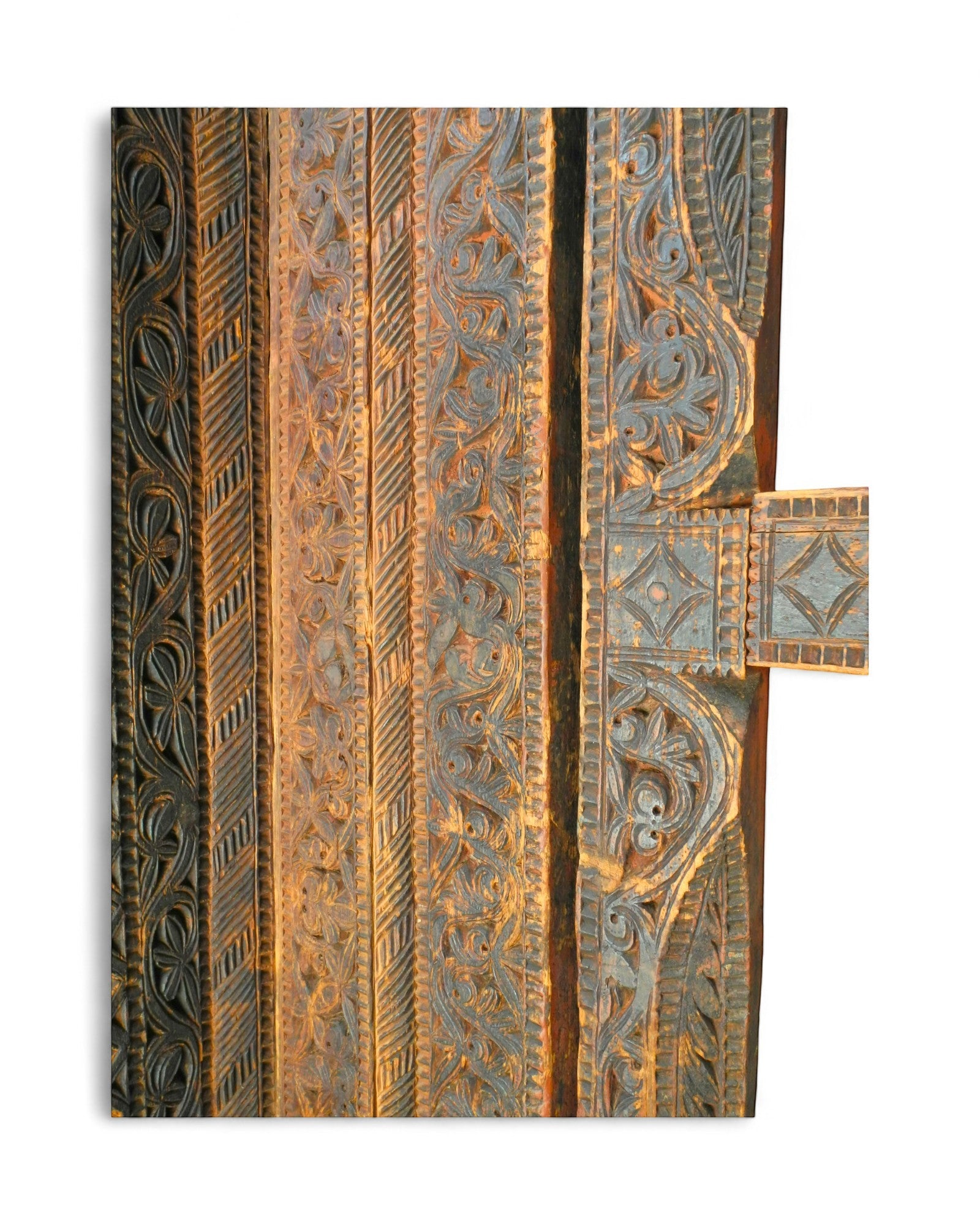 Carved Cedar Door By Master Carpenter Mohammad Jan — Swat Valley