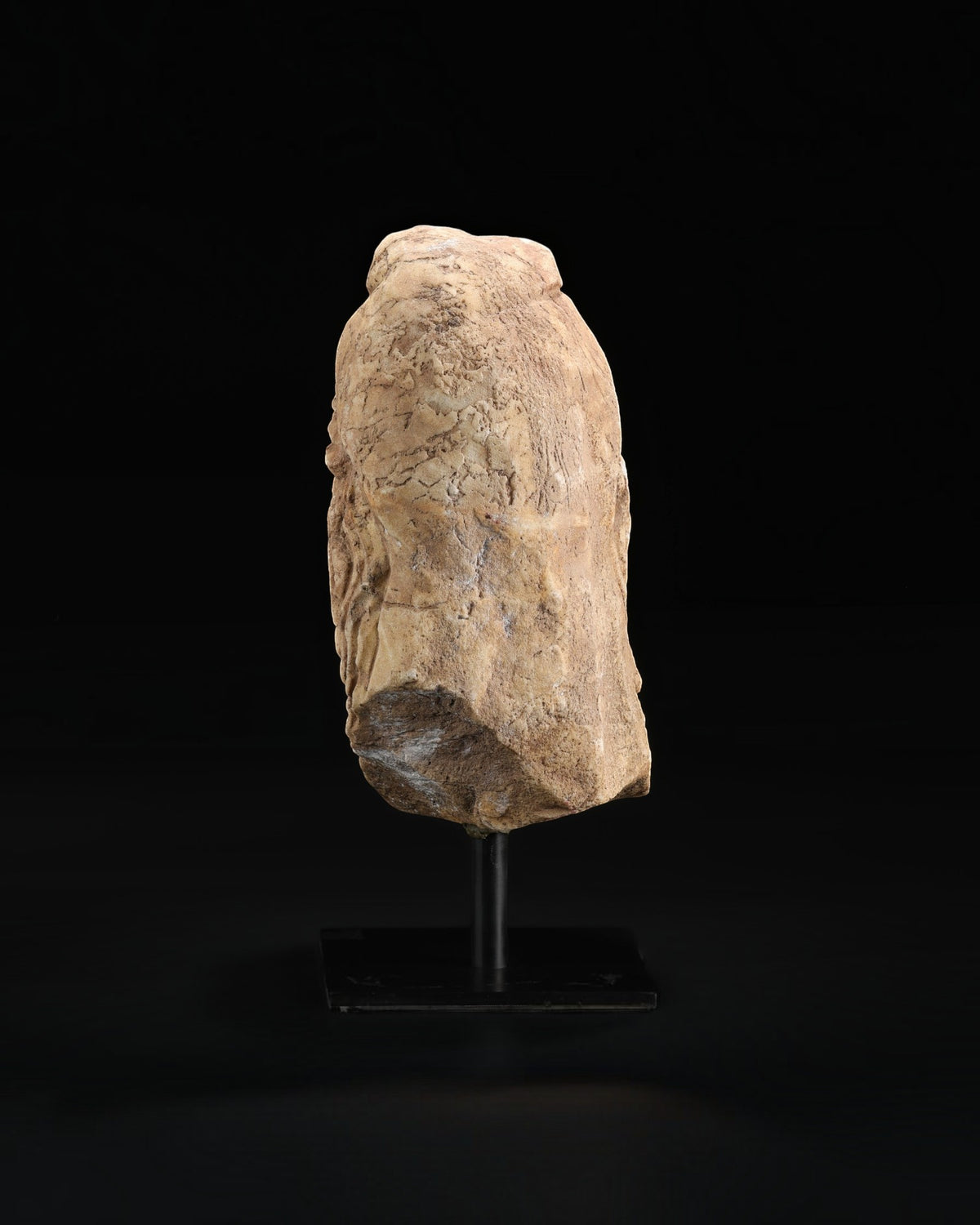 Antique Roman Marble Stone Bust of a Female Figure Sculpture