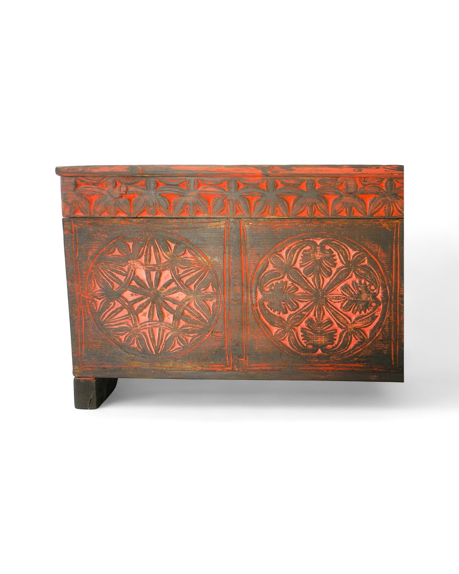 Swat Valley Low Chest in Carved Cedar - Surround Living - 3