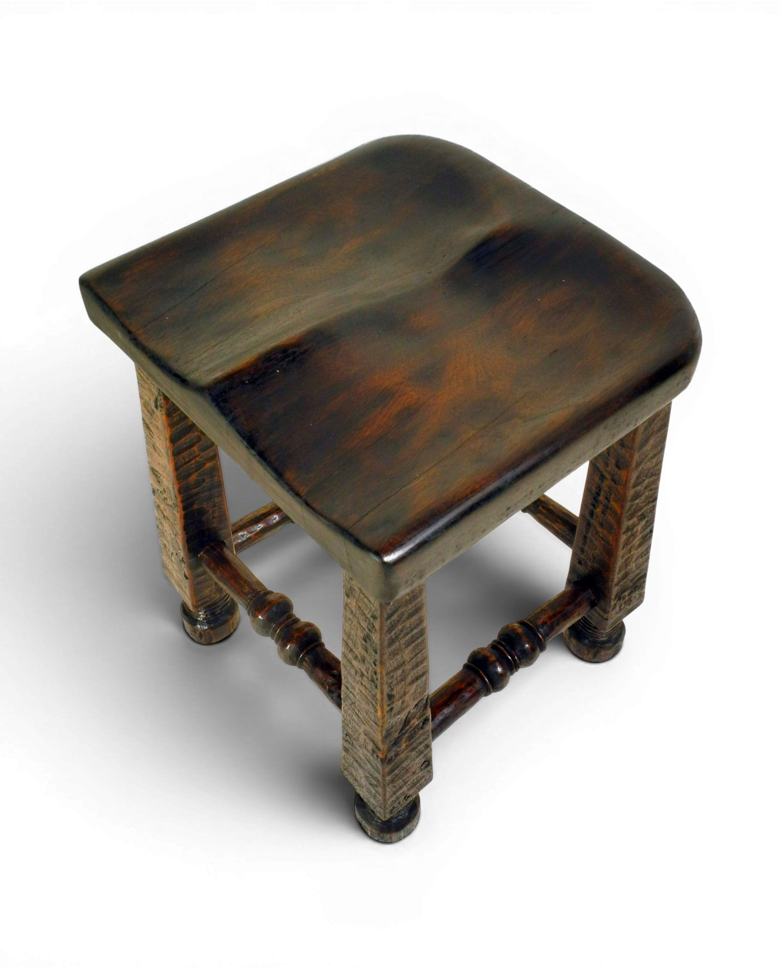 Angola - Style Wooden Stool - Surround Living - 5