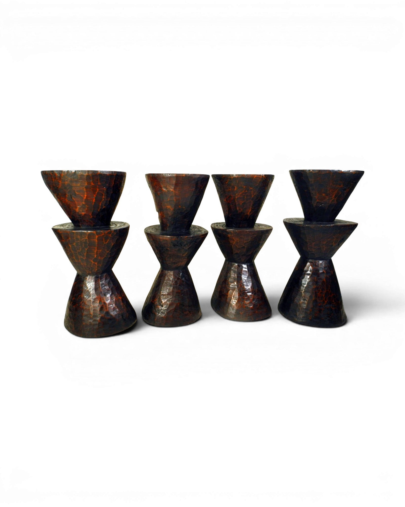 Set of Four Ethiopian - Style Monoxylous Bar Stools - Surround Living - 3