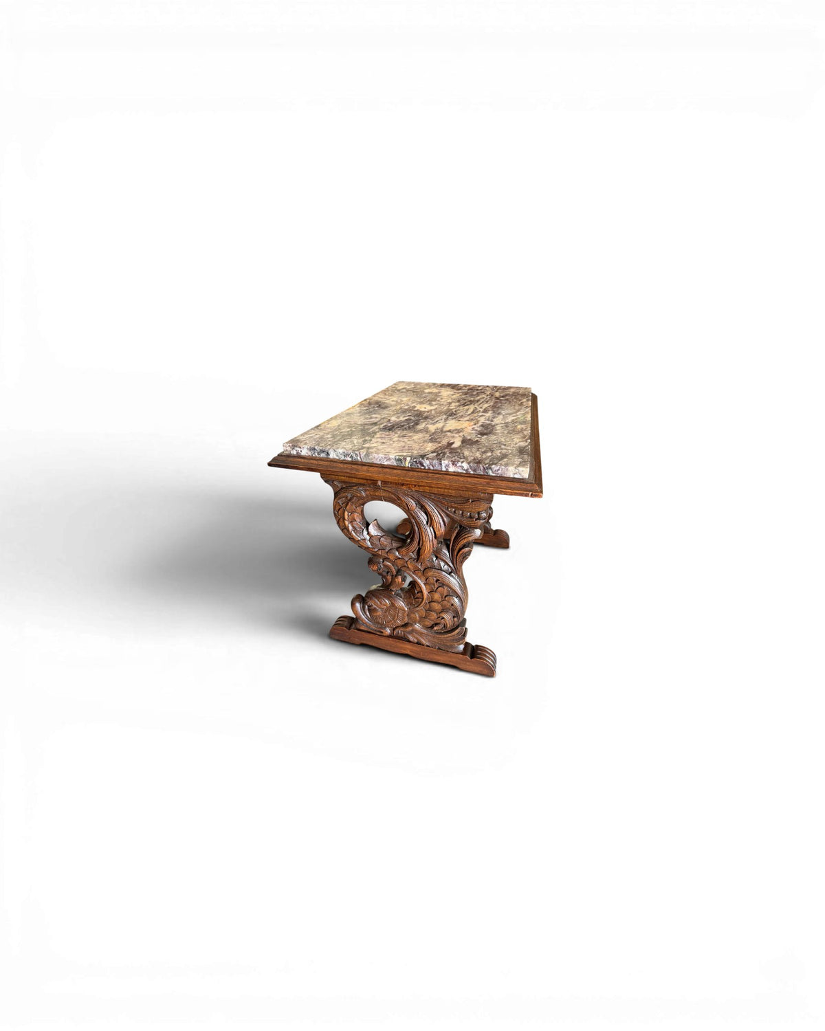 19th Century Dolphins Carved Side Table - Surround Living - 1