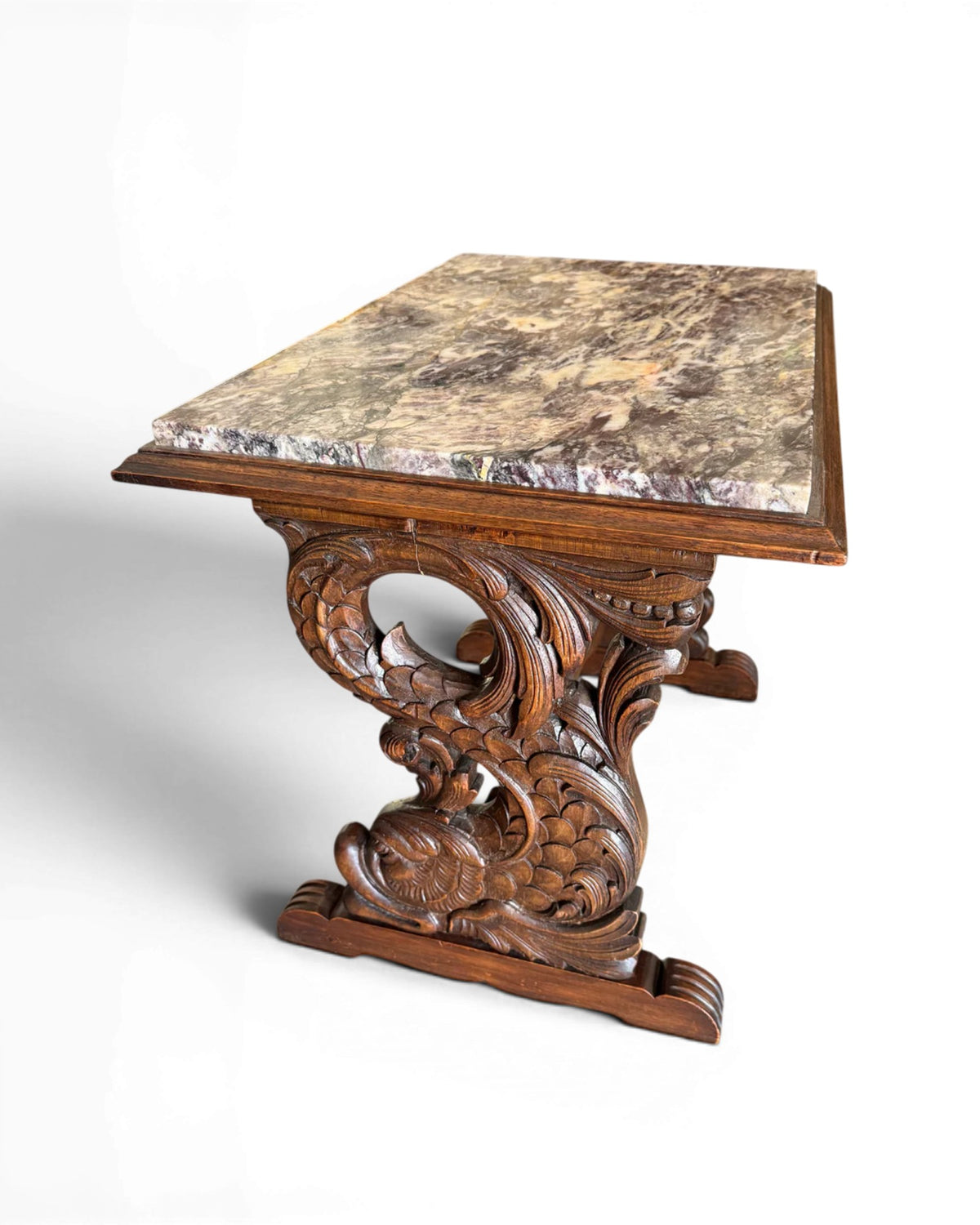 19th Century Dolphins Carved Side Table - Surround Living - 2