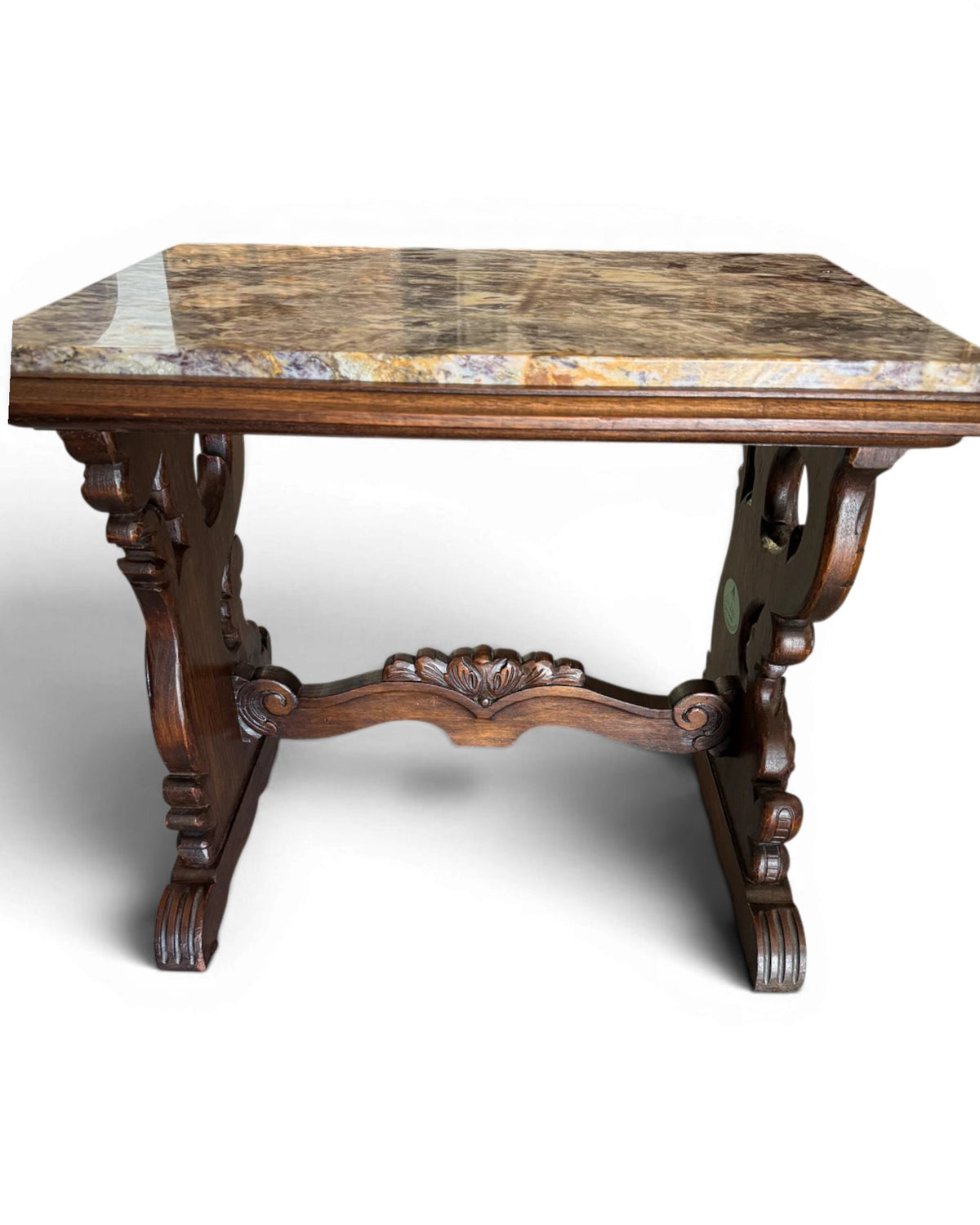 19th Century Dolphins Carved Side Table - Surround Living - 6