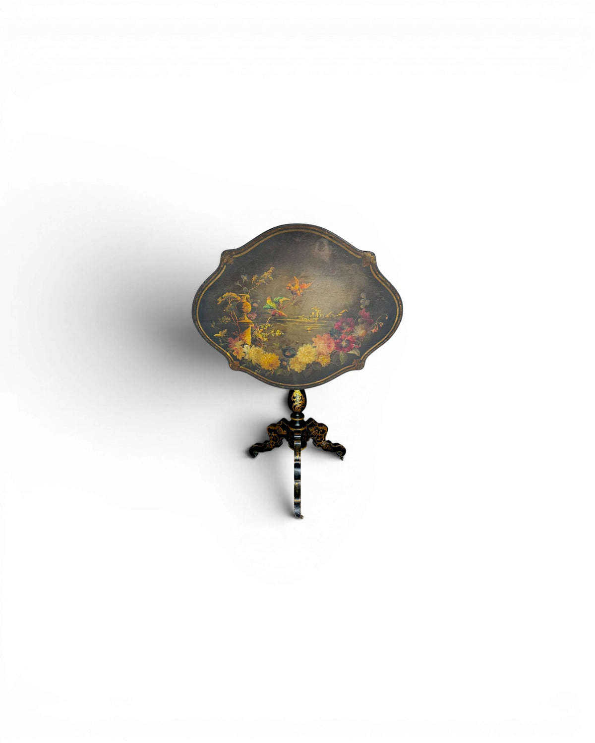 19th Century English Lacquer & Papier-Mache Tiltop Table - Surround Living - 1