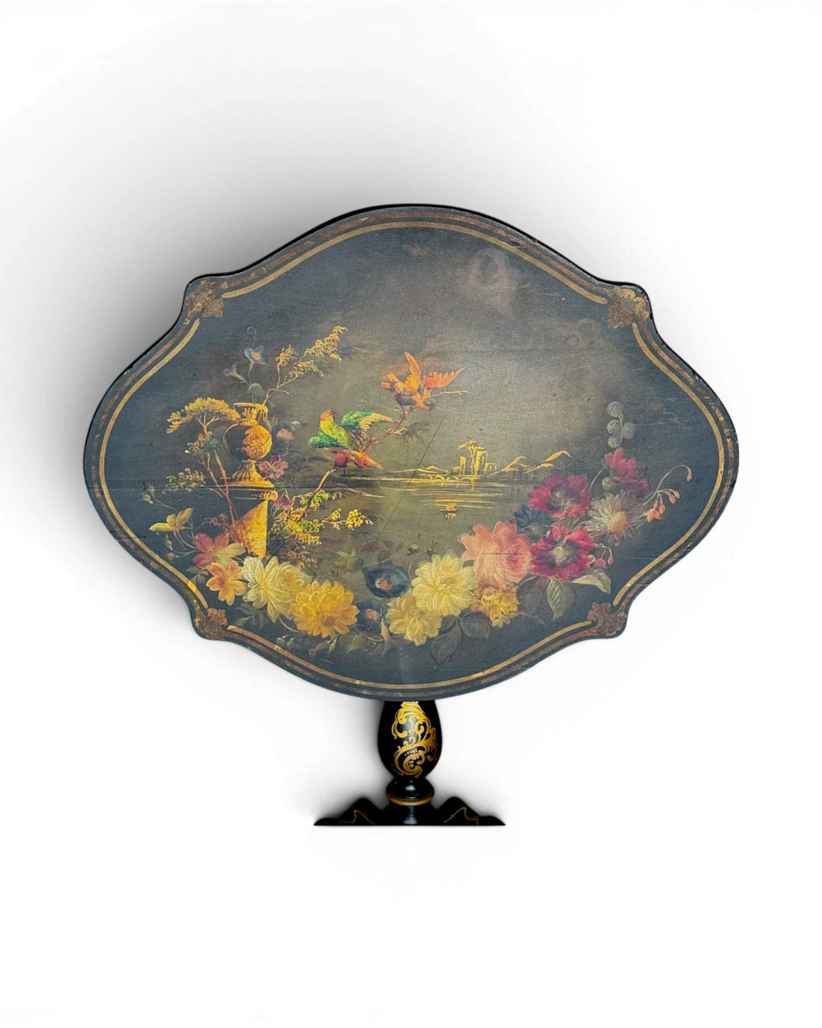 19th Century English Lacquer & Papier-Mache Tiltop Table - Surround Living - 3