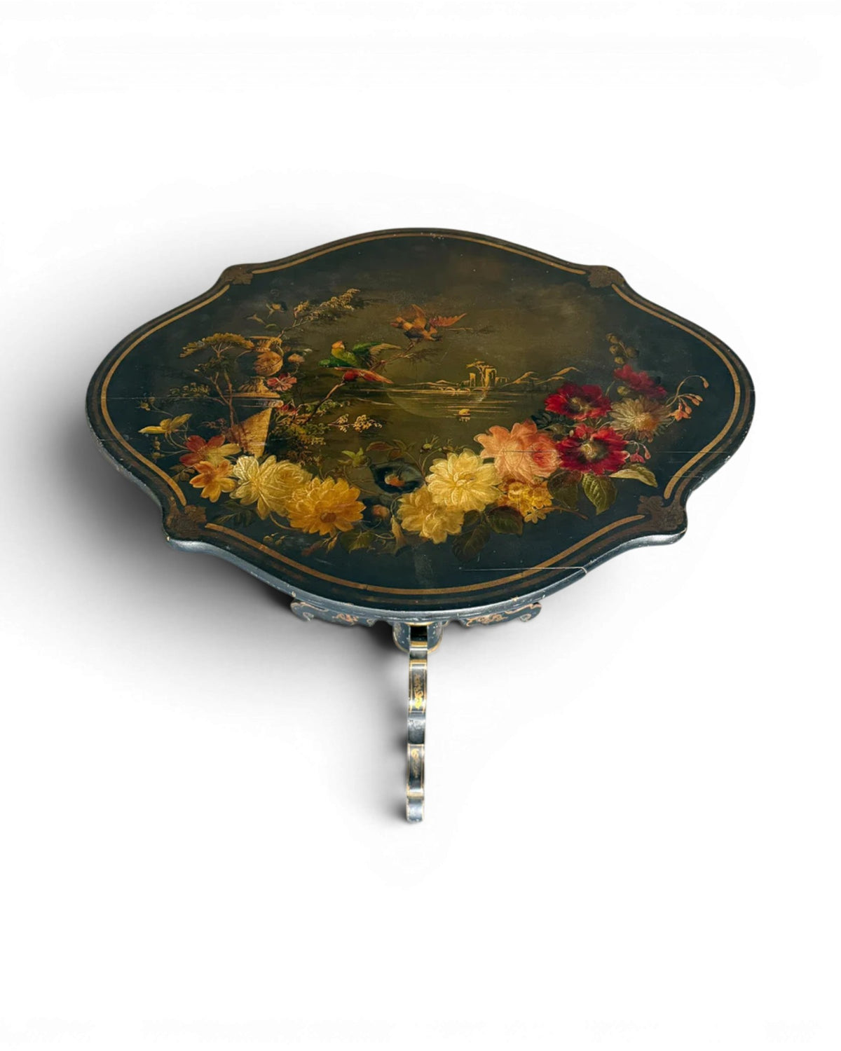 19th Century English Lacquer & Papier-Mache Tiltop Table - Surround Living - 5