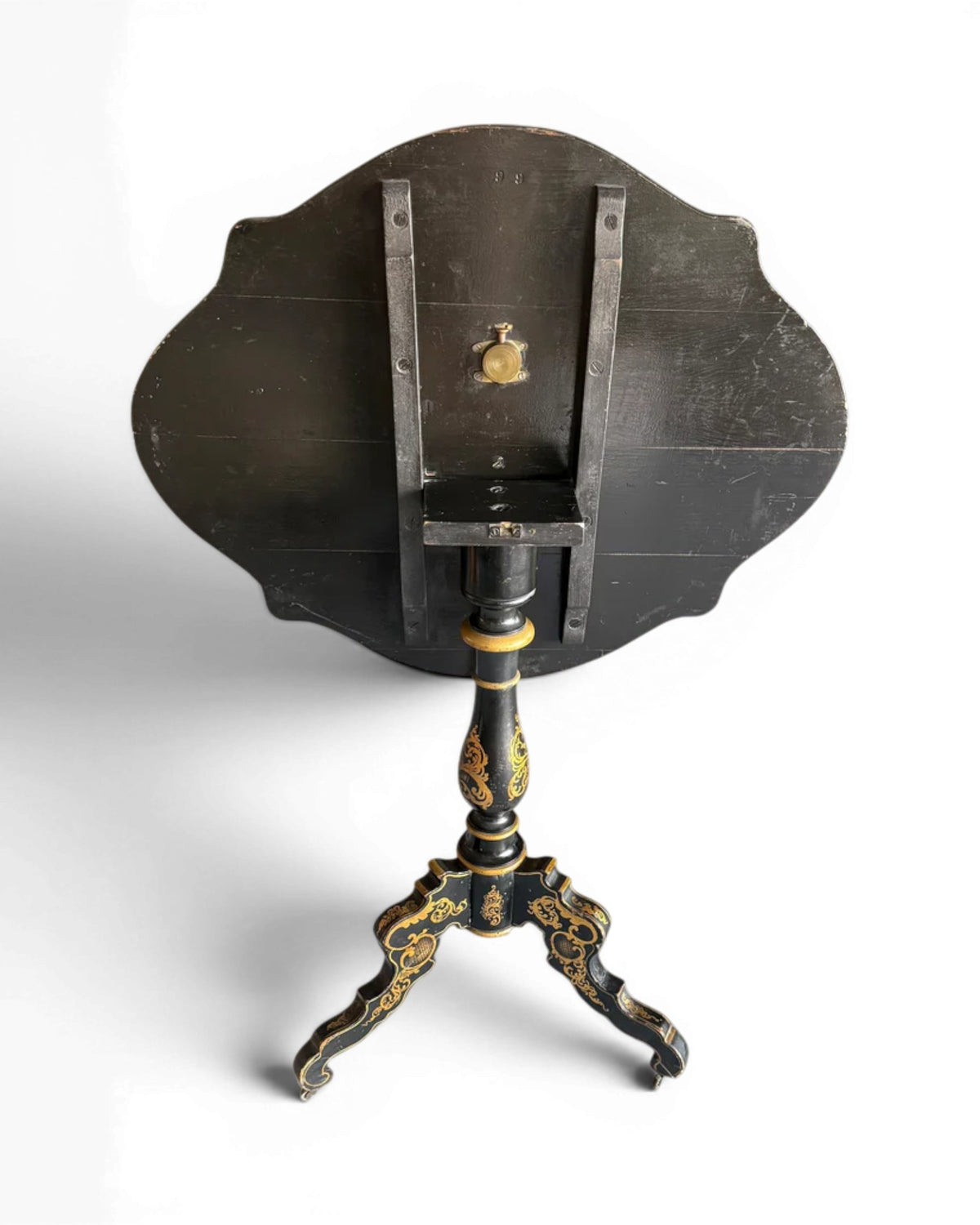 19th Century English Lacquer & Papier-Mache Tiltop Table - Surround Living - 7