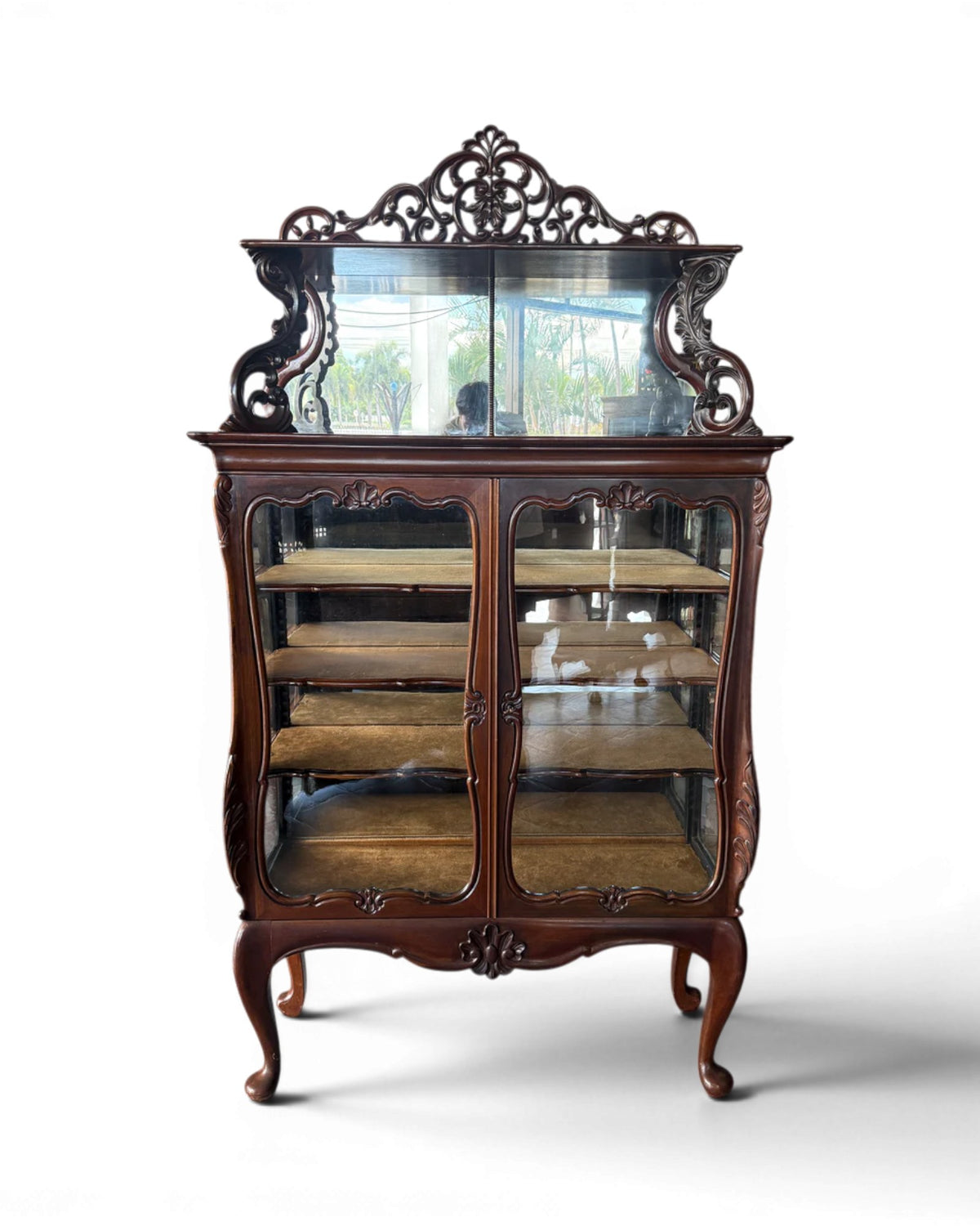 19th Century Dutch Mahogany Display Cabinet - Surround Living - 2
