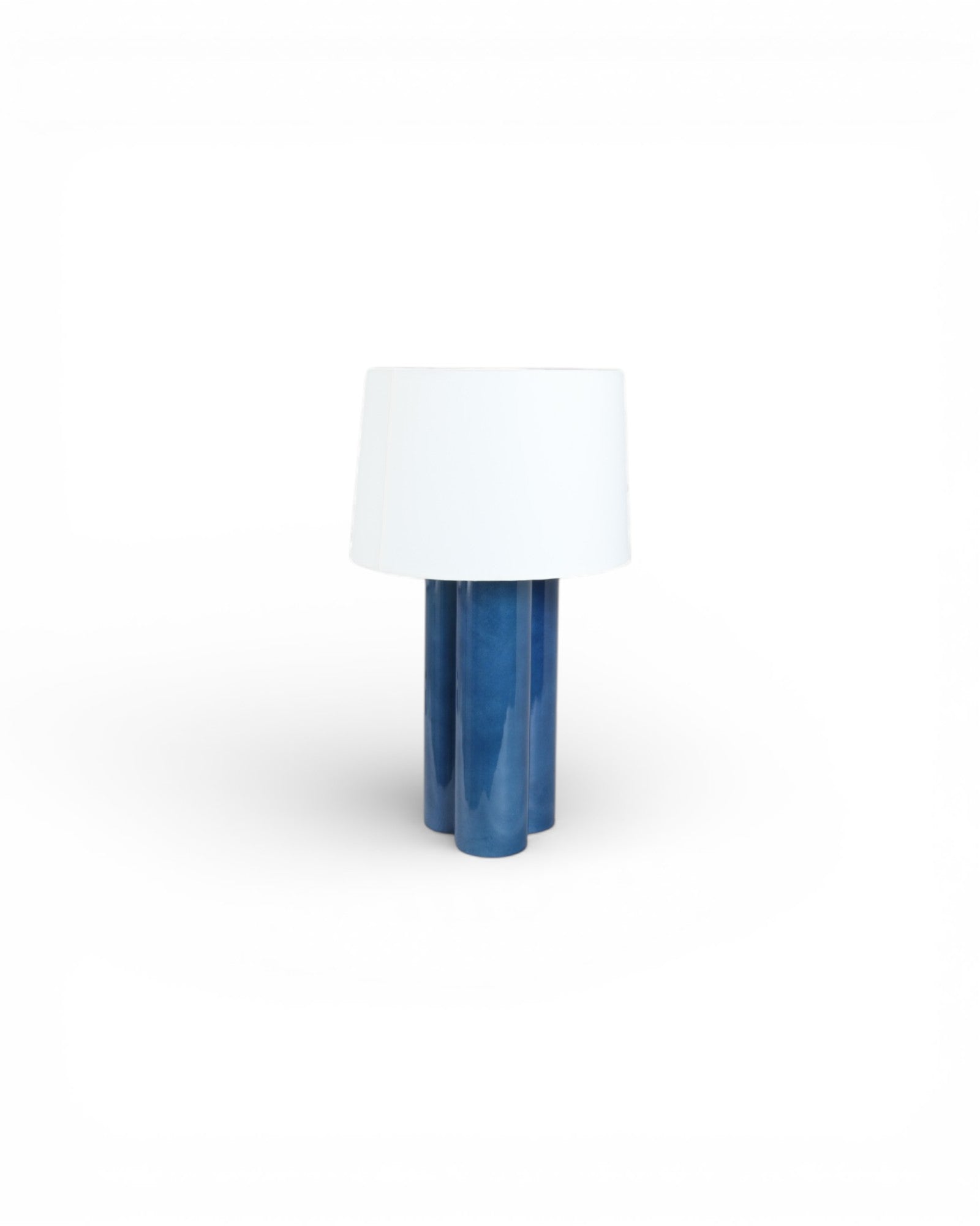 Three Dots Parchment Table Lamp - Azure Blue - Surround Living - 1
