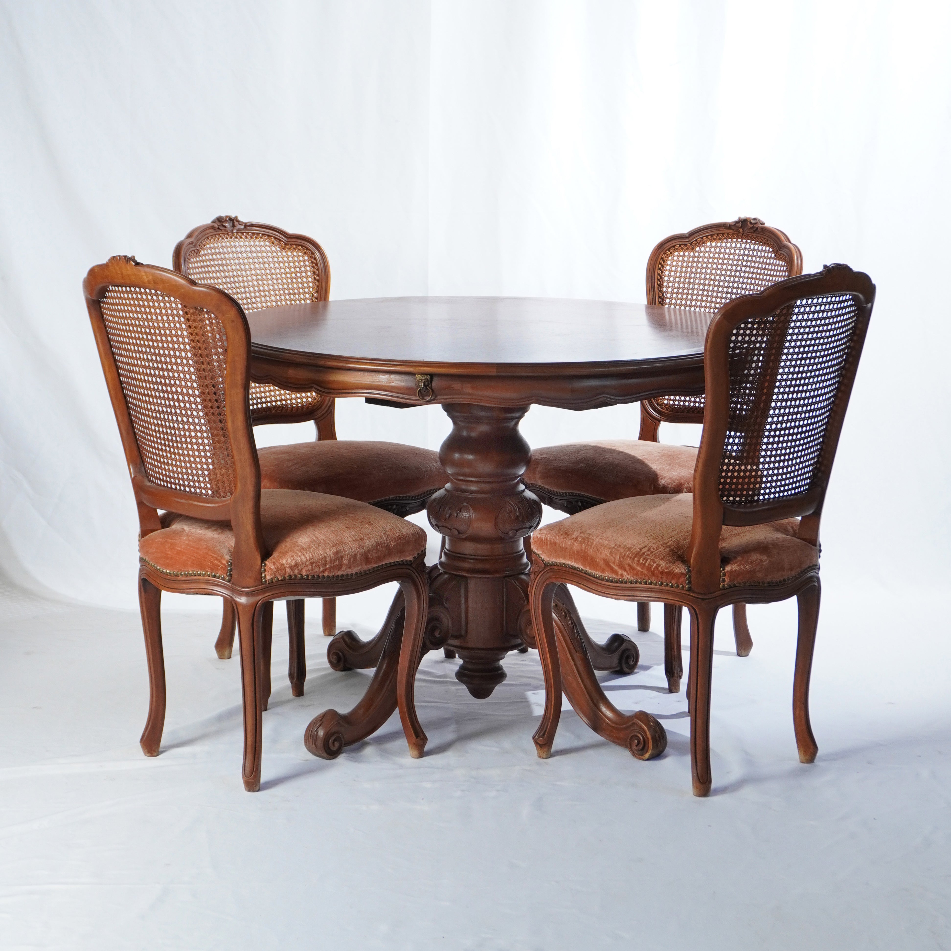 Italian Round Walnut Tables M