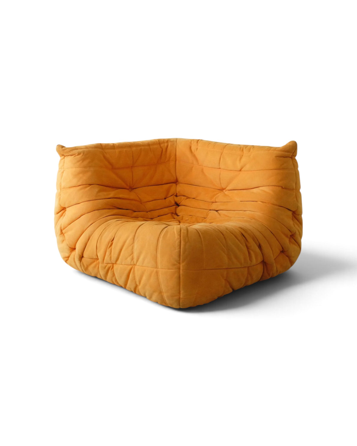 Togo Small Settee (2 Seaters) & Corner Seat in Yellow Alcantara, designed by Michel Ducaroy for Ligne Roset