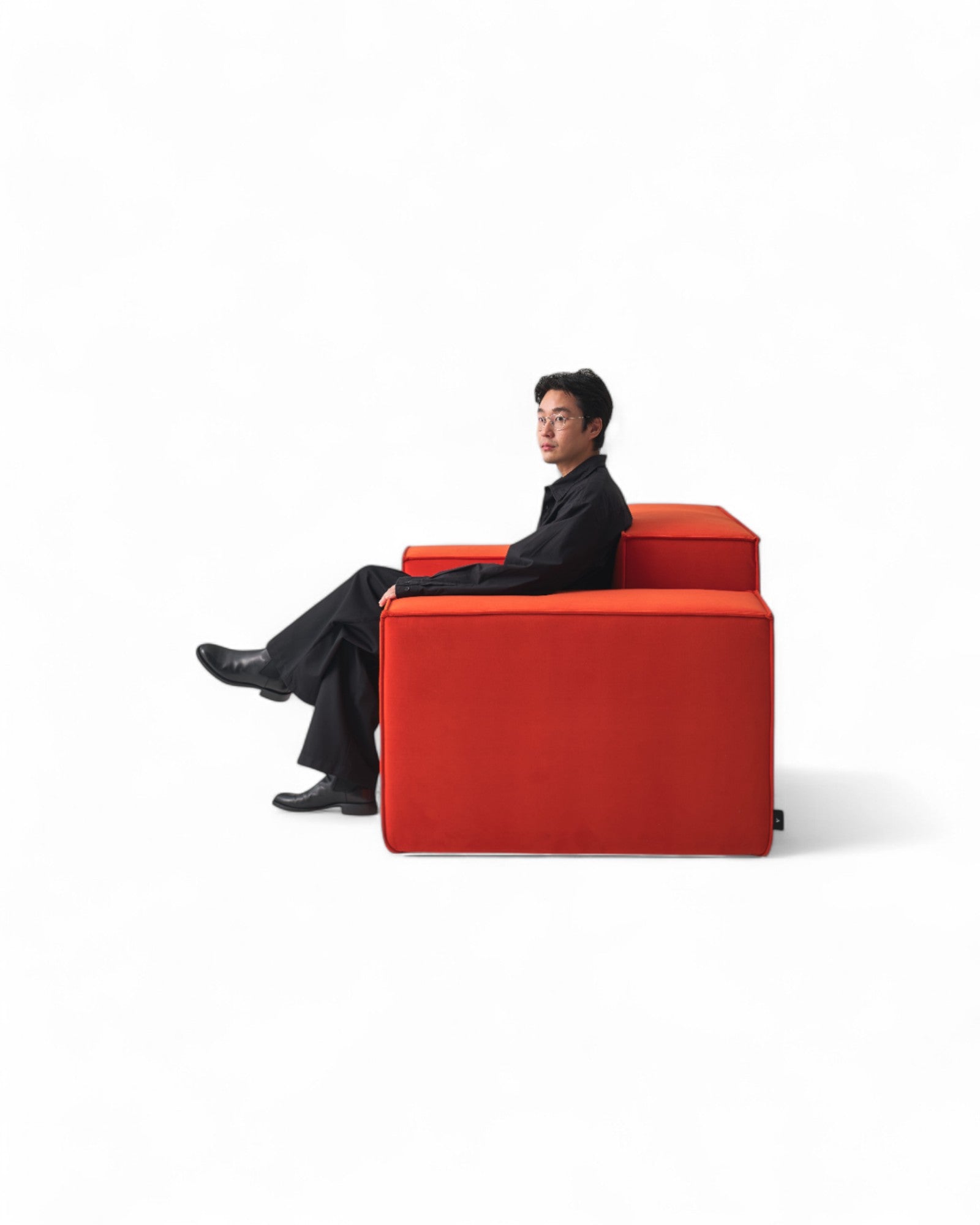 SUNTUR x Vertier But Also Armchair With a Set of Pillows - Orange