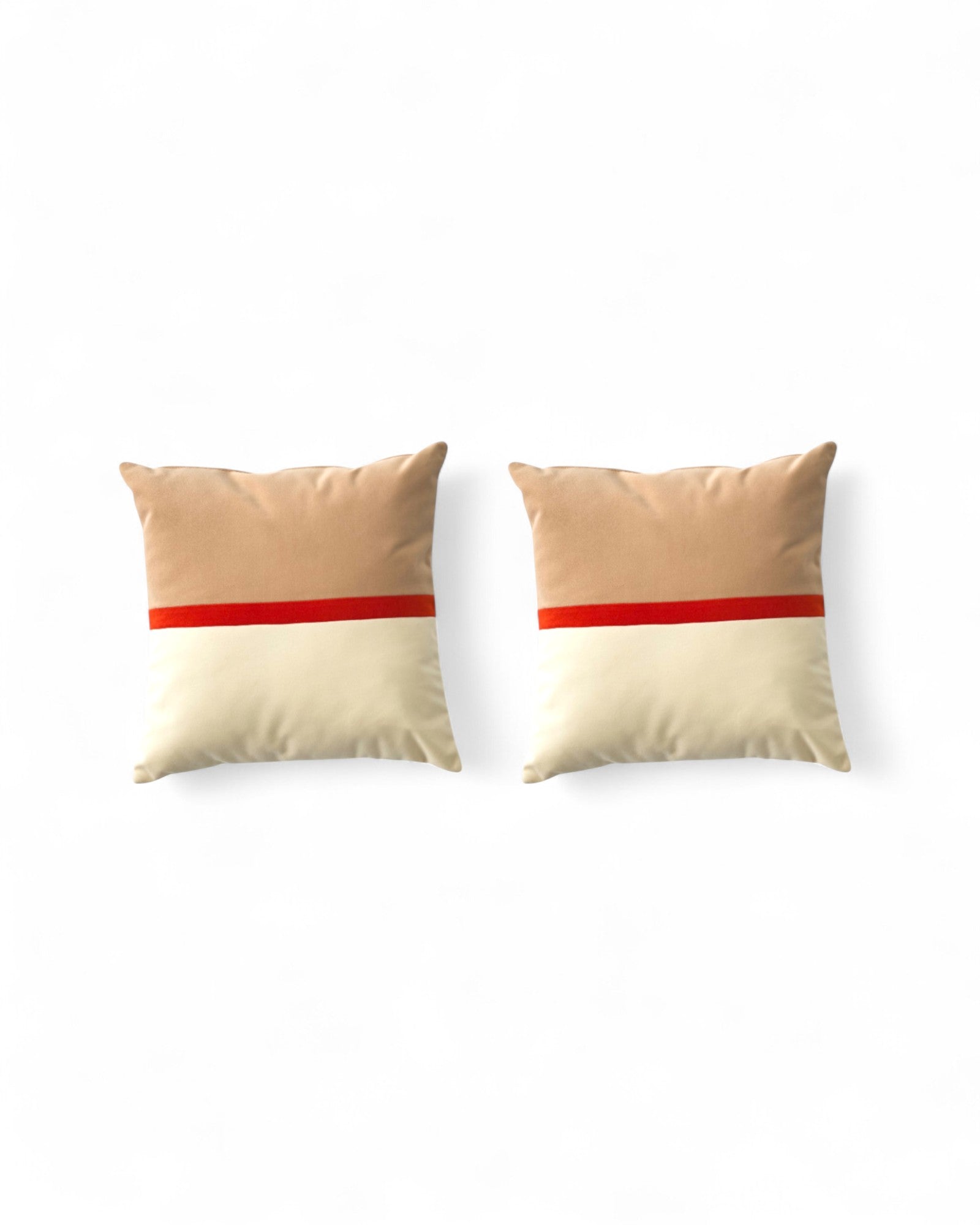 SUNTUR x Vertier Instead of You Cushions, Vanilla, Tomato & Early Grey - Set of 2